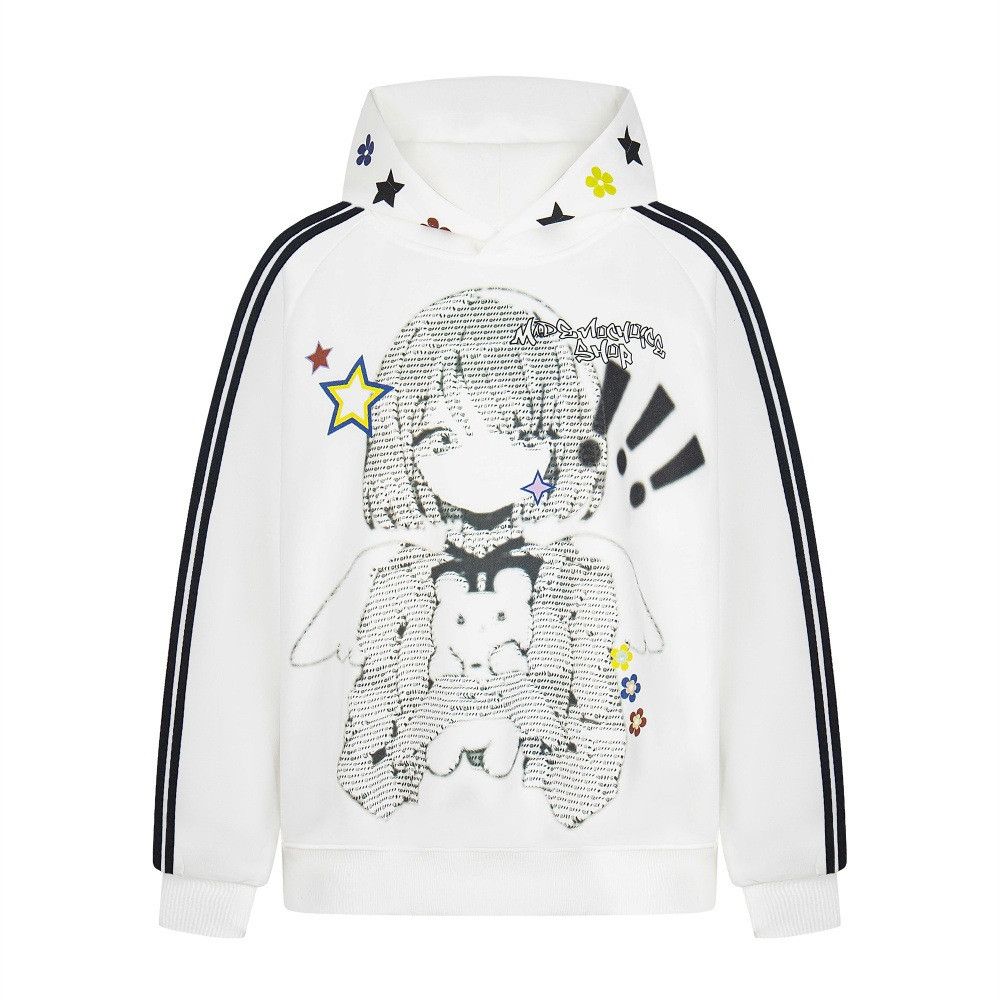 Vintage Hip-hop trendy men's loose casual anime print hoodie Size US M / EU 48-50 / 2 - 1 Thumbnail