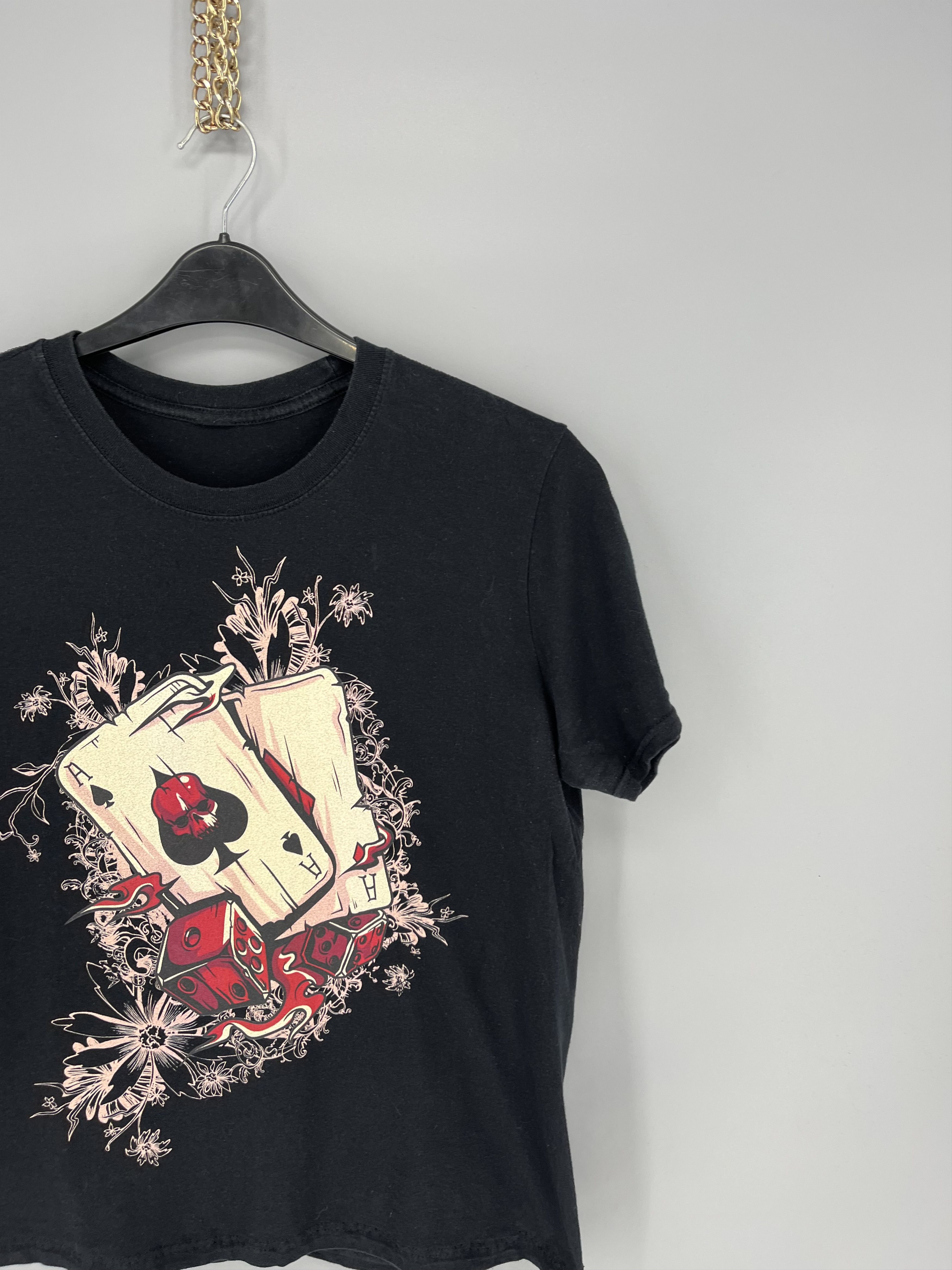 Band Tees Vintage Y2K lucky t-shirt aces with skulls casino style Size M / US 6-8 / IT 42-44 - 5 Thumbnail