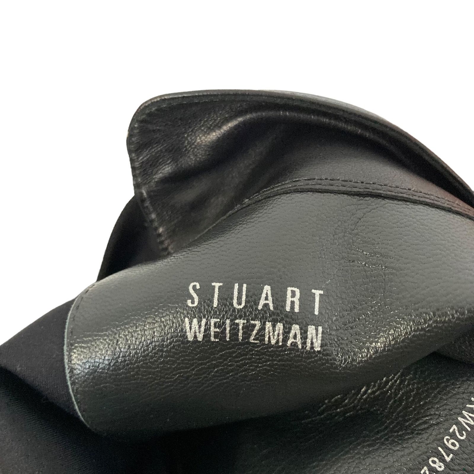 Stuart Weitzman Stuart Weitzman Black Leather Wedge Tall Boots Sz 10.5 Size US 10.5 / IT 40.5 - 6 Thumbnail