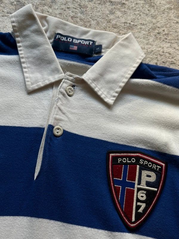 Polo Ralph Lauren Ralph Lauren Polo Sport P. Badge Sz L 1990s Size US L / EU 52-54 / 3 - 4 Thumbnail