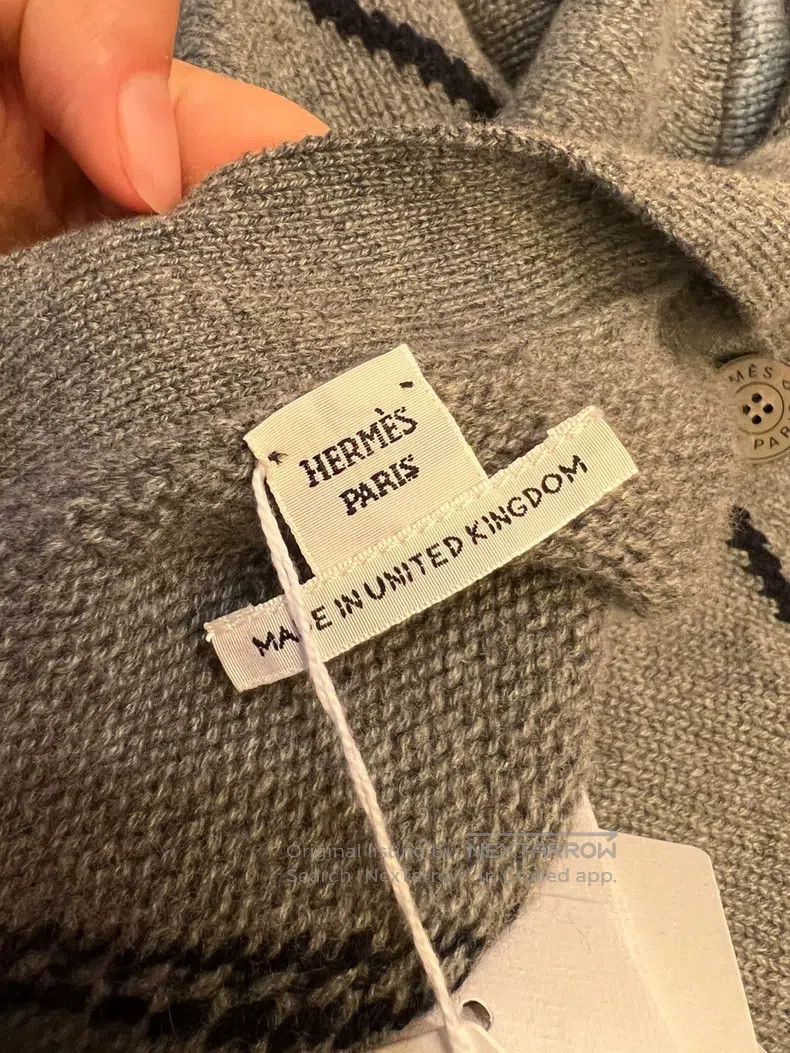 Hermes Hermes Pure cashmere oversized wide fit cardigan sweater Size XXS / US 00 / IT 34 - 7 Thumbnail