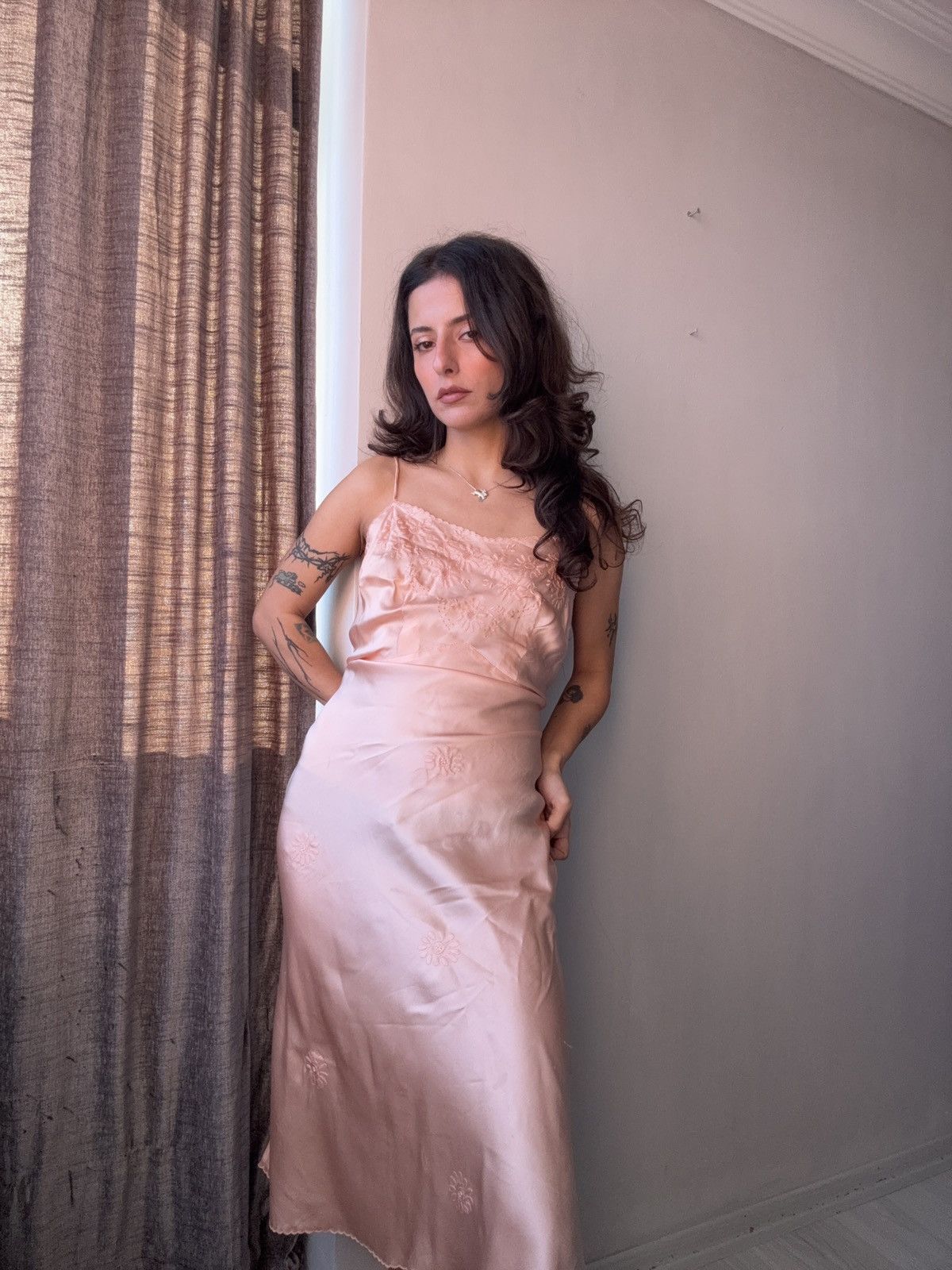 Vintage Vintage silk nightwear Size L / US 10 / IT 46 - 1 Thumbnail
