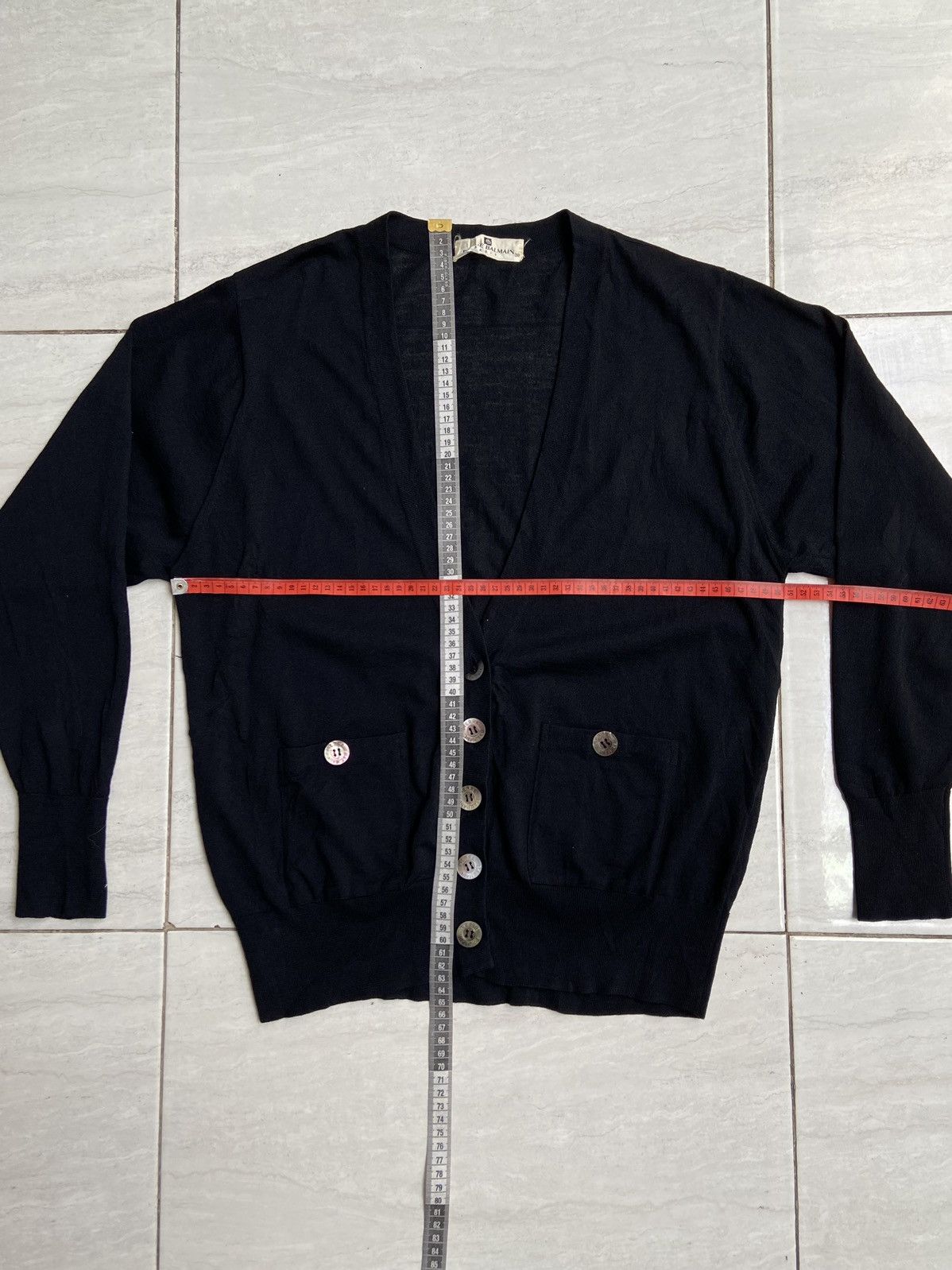 Pierre Balmain PIERRE BALMAIN Black Cardigan Size US S / EU 44-46 / 1 - 2 Thumbnail