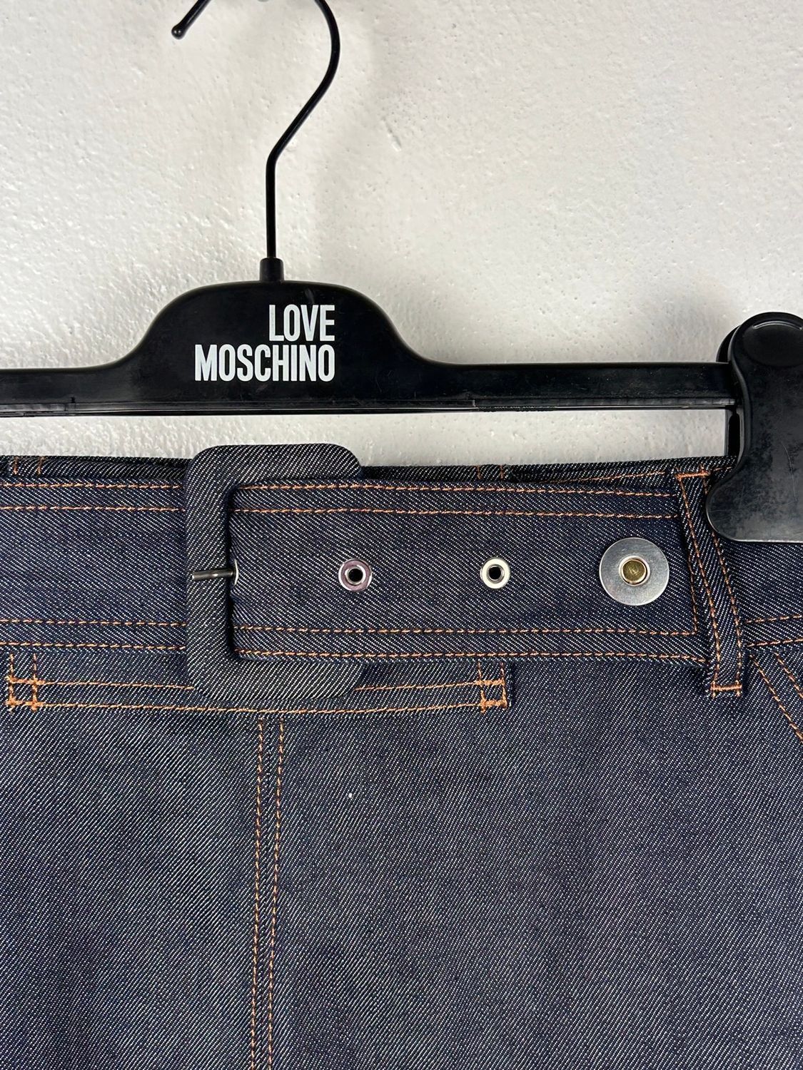 Balenciaga Balenciaga Denim Midi Belted Skirt In Blue Size 36 Size 26" / US 2 / IT 38 - 2 Thumbnail