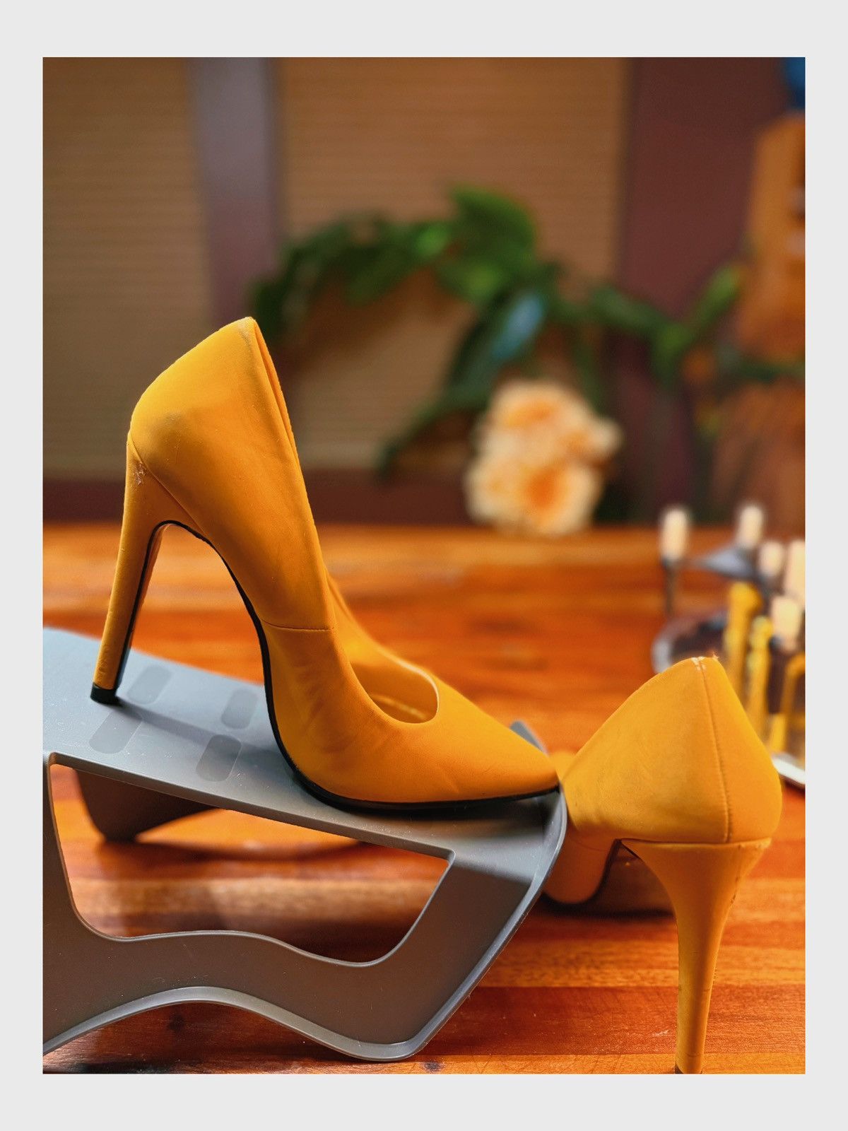 Other Chic Mustard Yellow Stiletto Heels Size US 6 / IT 36 - 2 Thumbnail