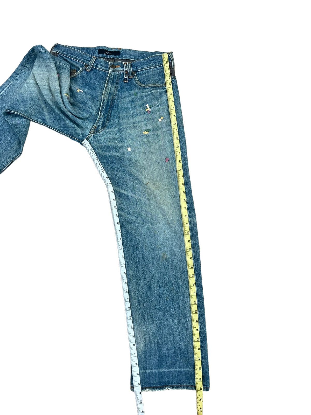wjk SHAPEL Japan Embroidery Decorated Patchwork Distressed Size US 34 / EU 50 - 5 Thumbnail