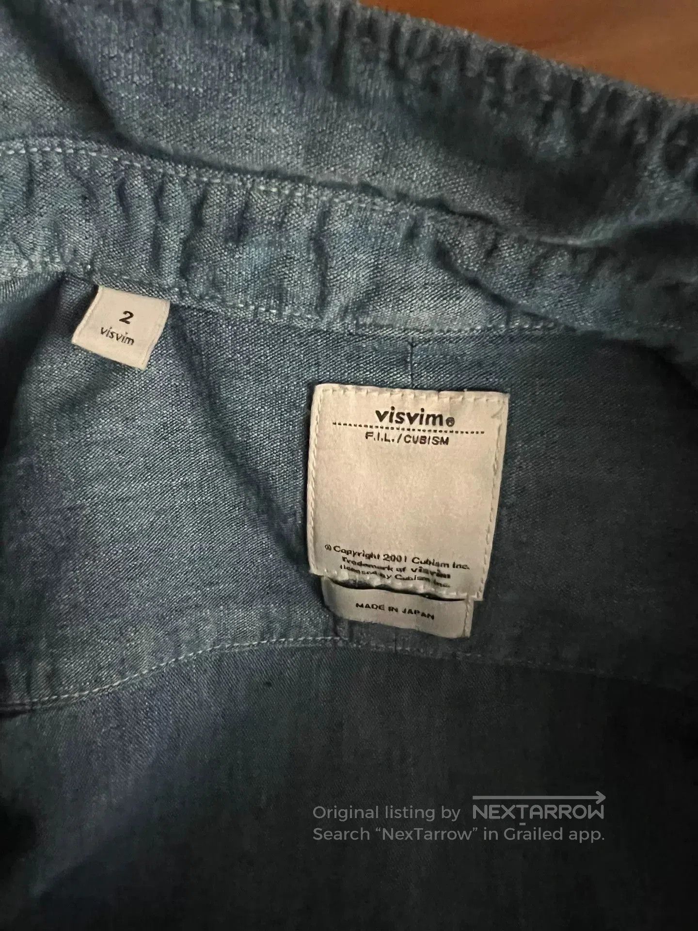 Visvim visvim kerchief border tunic indigo long sleeve. Size US M / EU 48-50 / 2 - 8 Thumbnail