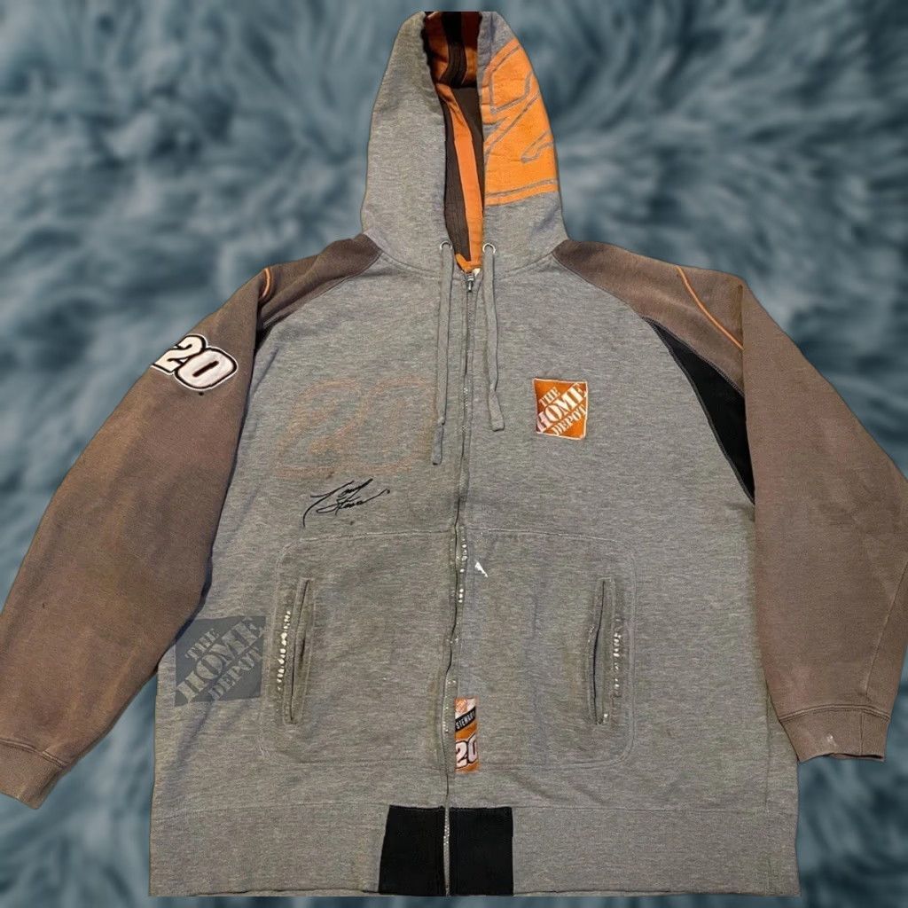 Vintage VINTAGE Tony Stewart Home Depot Hoodie XL NASCAR Racing Distressed Grunge 90s 80s MLB? Size US XL / EU 56 / 4 - 1 Thumbnail