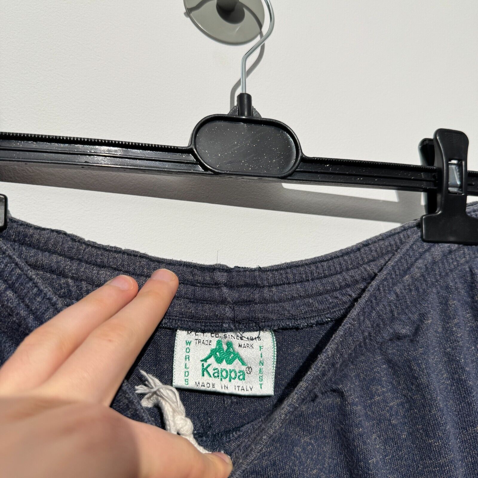 Kappa × Vintage Kappa Unisex Gray Cotton Sweatpants Size S Washed 90s Size US 34 / EU 50 - 6 Thumbnail