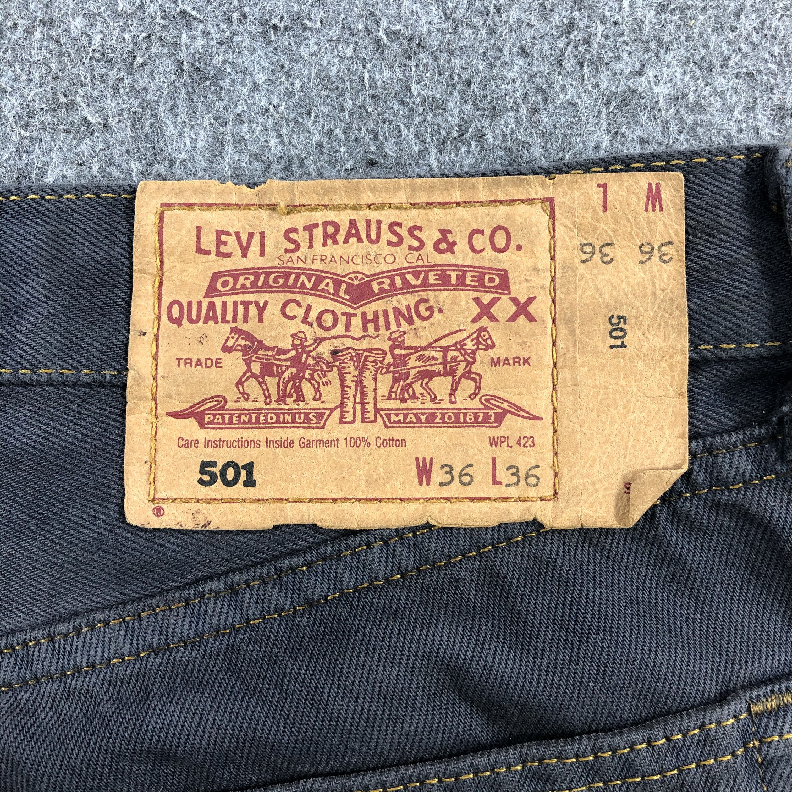 Levi's 90s Vintage Levis 501 Earth Tone Jeans-J1655 Size US 36 / EU 52 - 5 Thumbnail