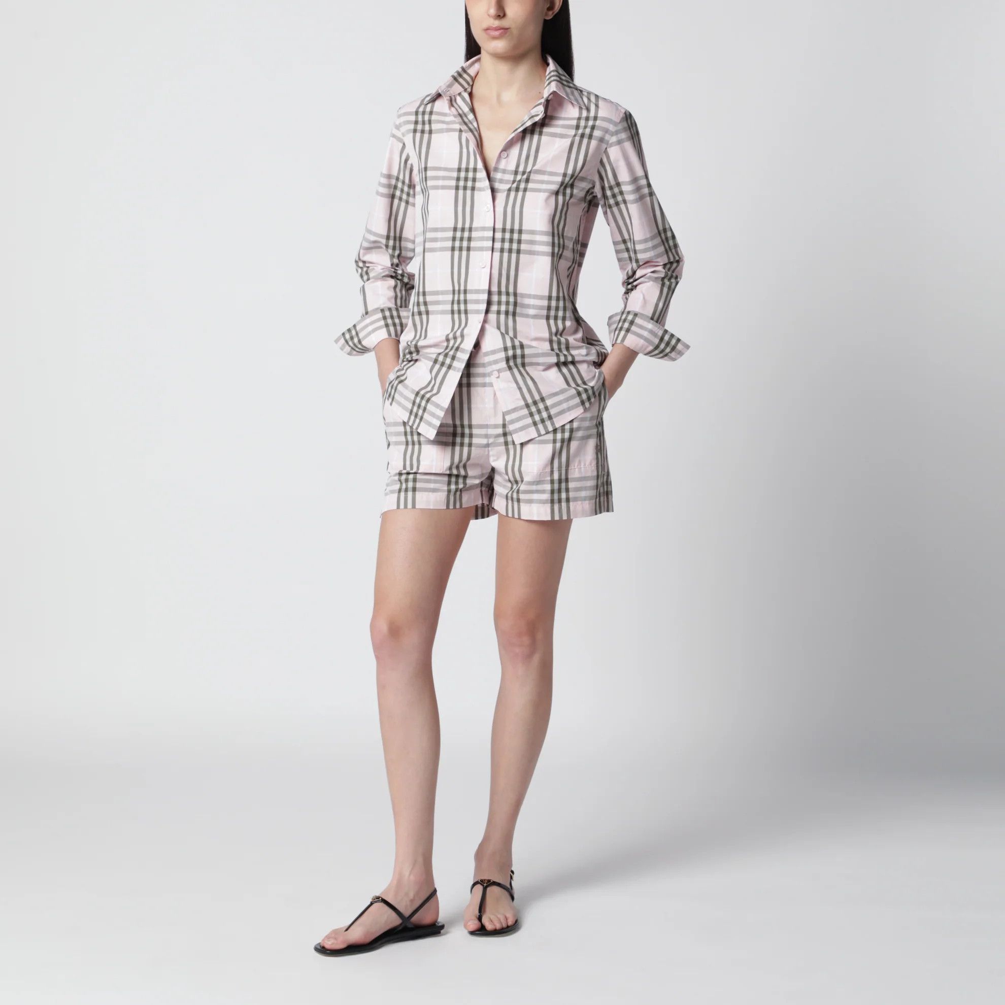 Burberry o1d2blof0426 Cotton Check Pattern Shirt in Multicolor Size M / US 6-8 / IT 42-44 - 2 Thumbnail