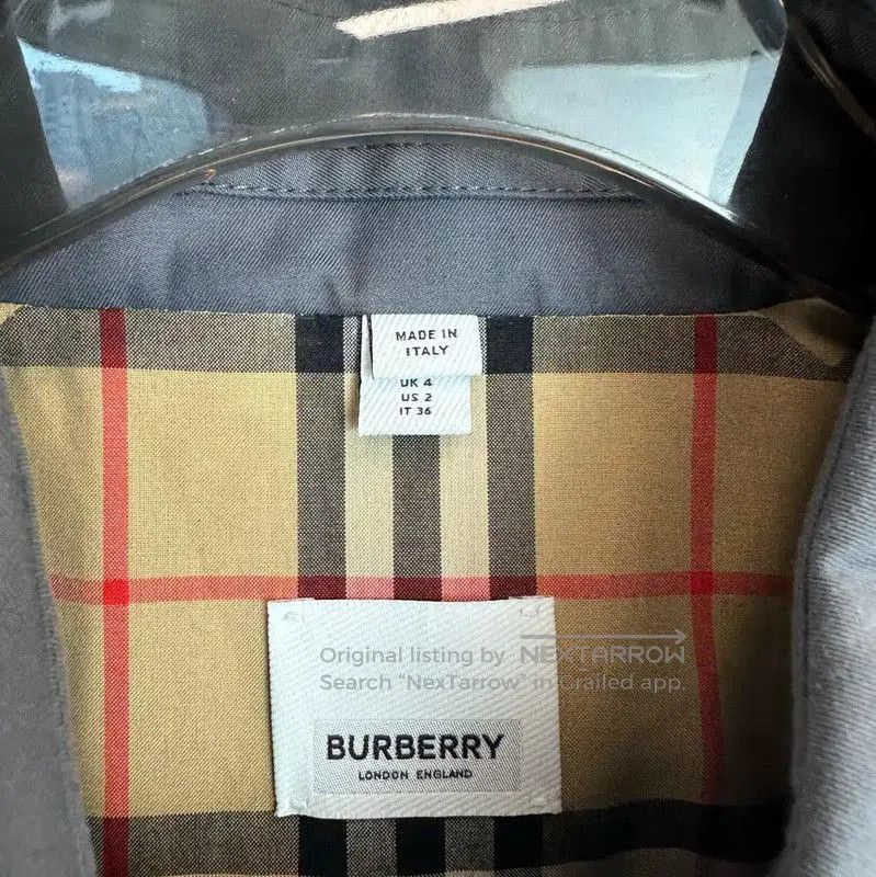 Burberry Burberry Gray Women's Trench Coat Size XS. Size XS / US 0-2 / IT 36-38 - 6 Thumbnail