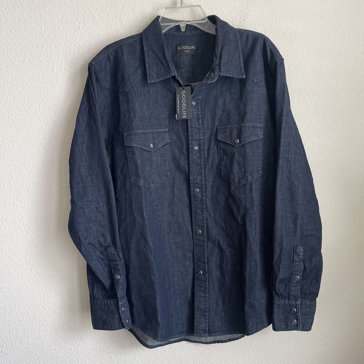 Goodlife Goodlife Button Down Long Sleeve Western Denim Indigo Shirt Size US XL / EU 56 / 4 - 2 Thumbnail