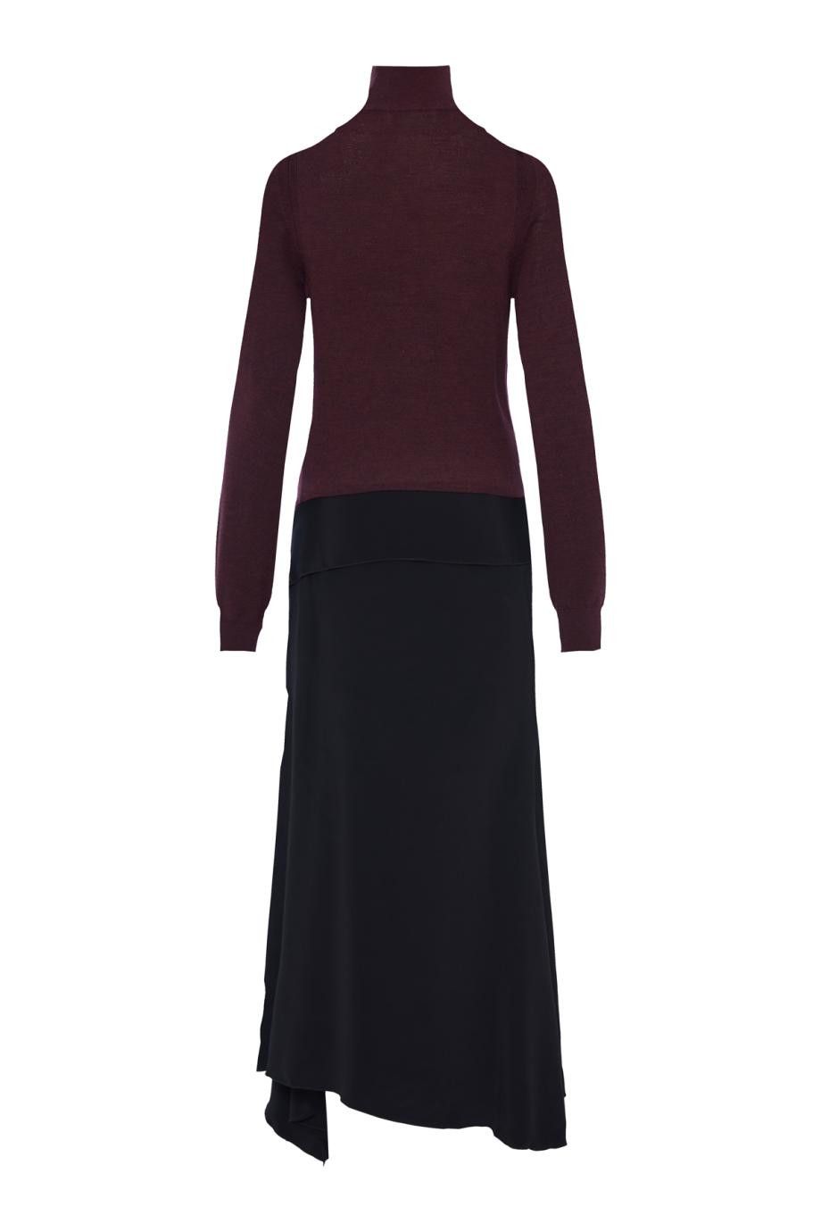 Victoria Beckham o1mle0525 High Neck Tie Detail Midi Dress Size S / US 4 / IT 40 - 2 Thumbnail
