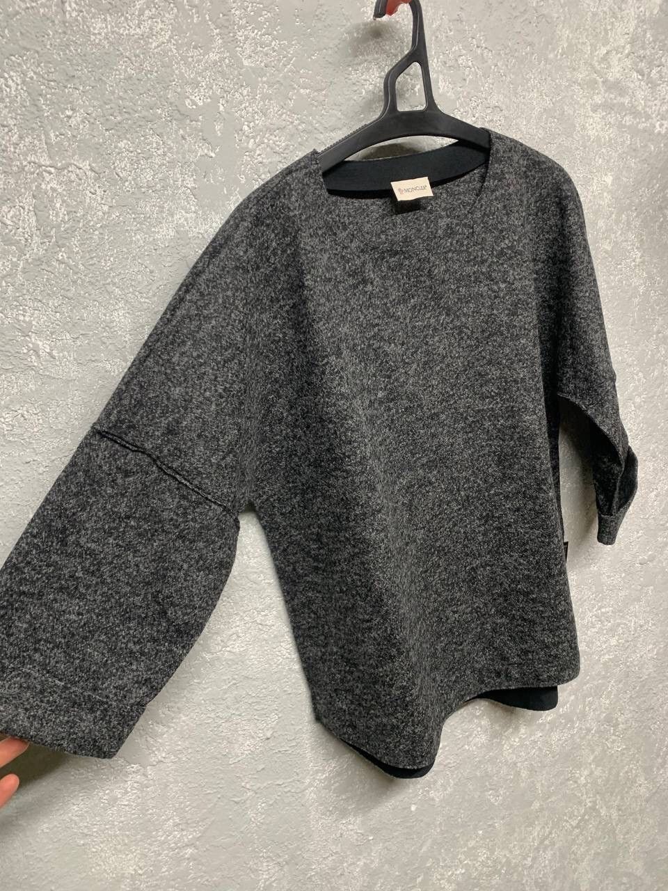 Moncler Moncler Maglia Girocollo Wool Silver Oversize Tshirt Size US M / EU 48-50 / 2 - 3 Thumbnail