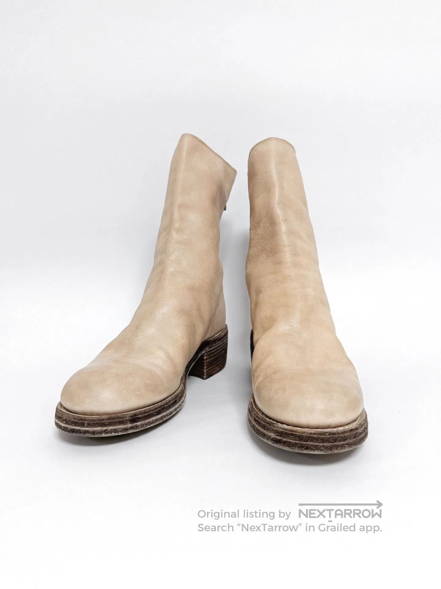 Guidi GUIDI 788Z Light Milk Tea Short Boots. Size US 6 / IT 36 - 2 Thumbnail