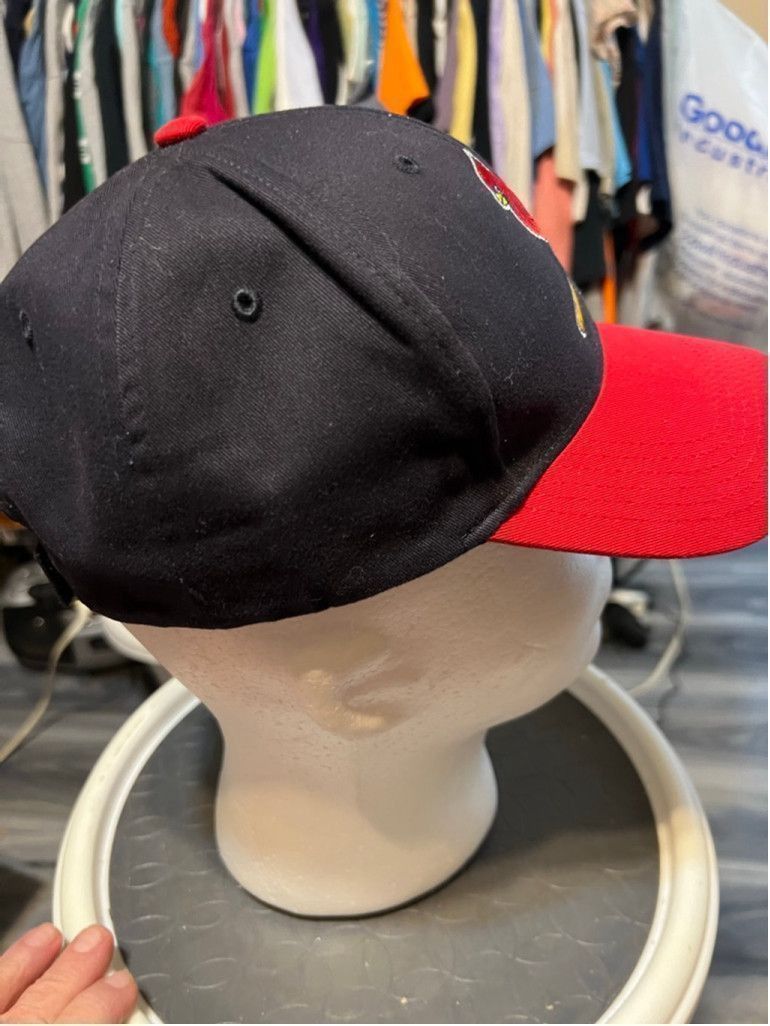 MLB Men's MLB St. Louis Cardinals Black Red Baseball Cap Size ONE SIZE - 4 Thumbnail