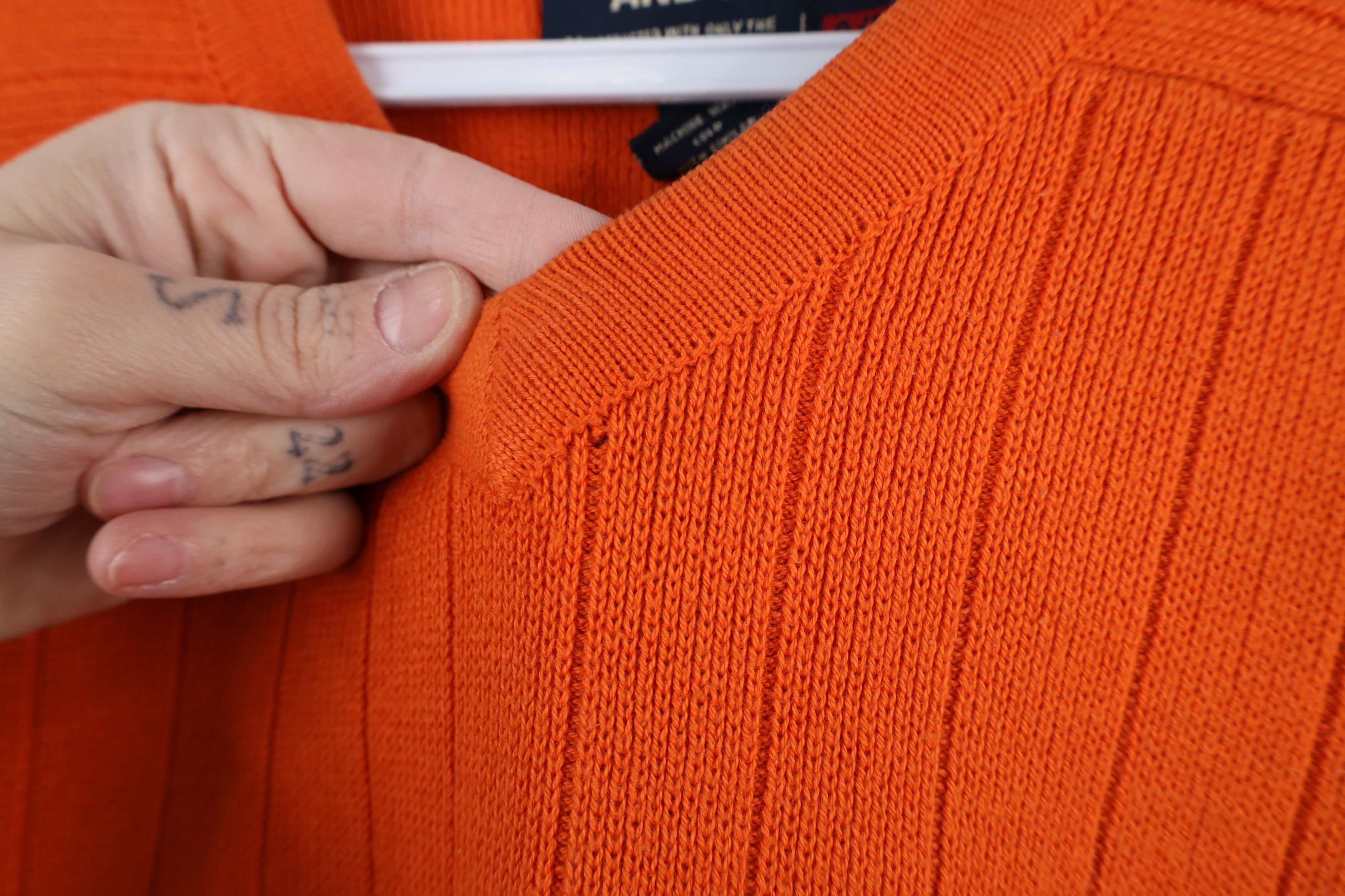 Abercrombie & Fitch × Vintage Vintage 90s Y2K Abercrombie & Fitch Ribbed Knit Sweater Size US L / EU 52-54 / 3 - 4 Thumbnail