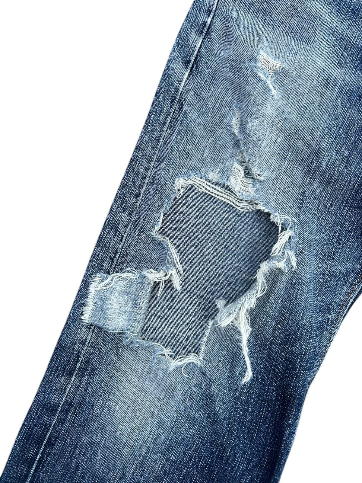 Kapital Trashed Vintage Edwin 505z Selvedge Denim Jeans Size US 30 / EU 46 - 7 Thumbnail