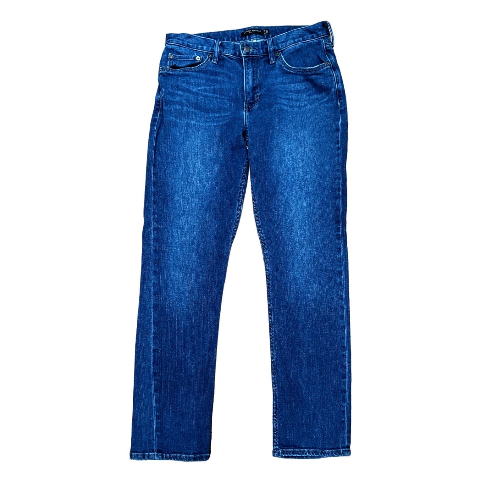Banana Republic BANANAA REPUBLIC Men's Medium Wash Slim Fit Jeans Sz 31x30 Size US 31 - 2 Thumbnail