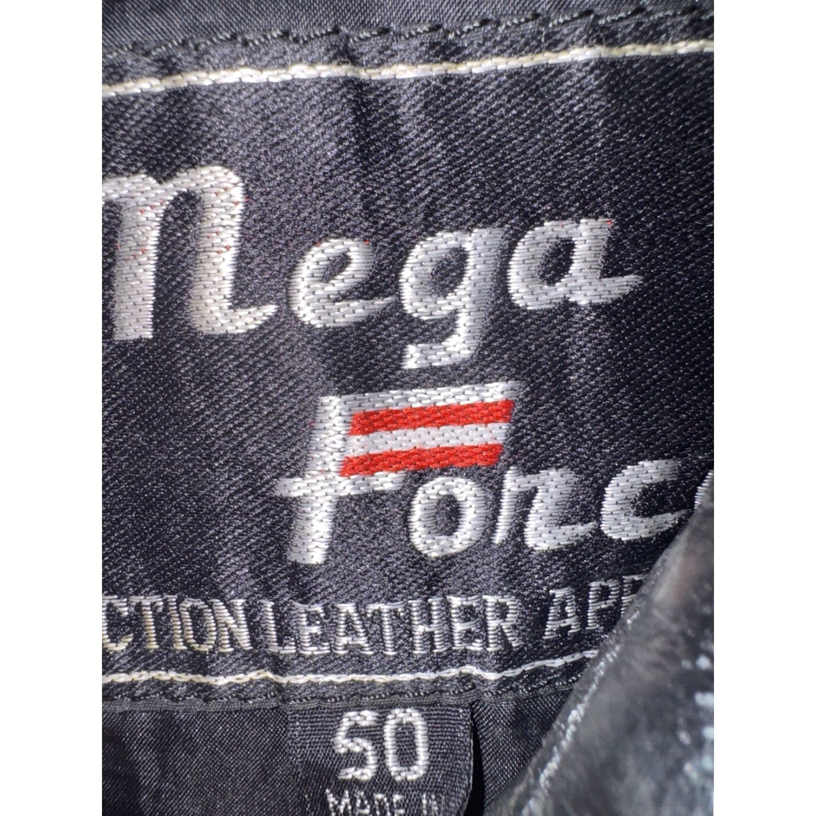 Omega VINTAGE Mega Force Leather Motorcycle Moto Jacket Regular Size 50 Black Men Biker Riding Size US M / EU 48-50 / 2 - 6 Thumbnail