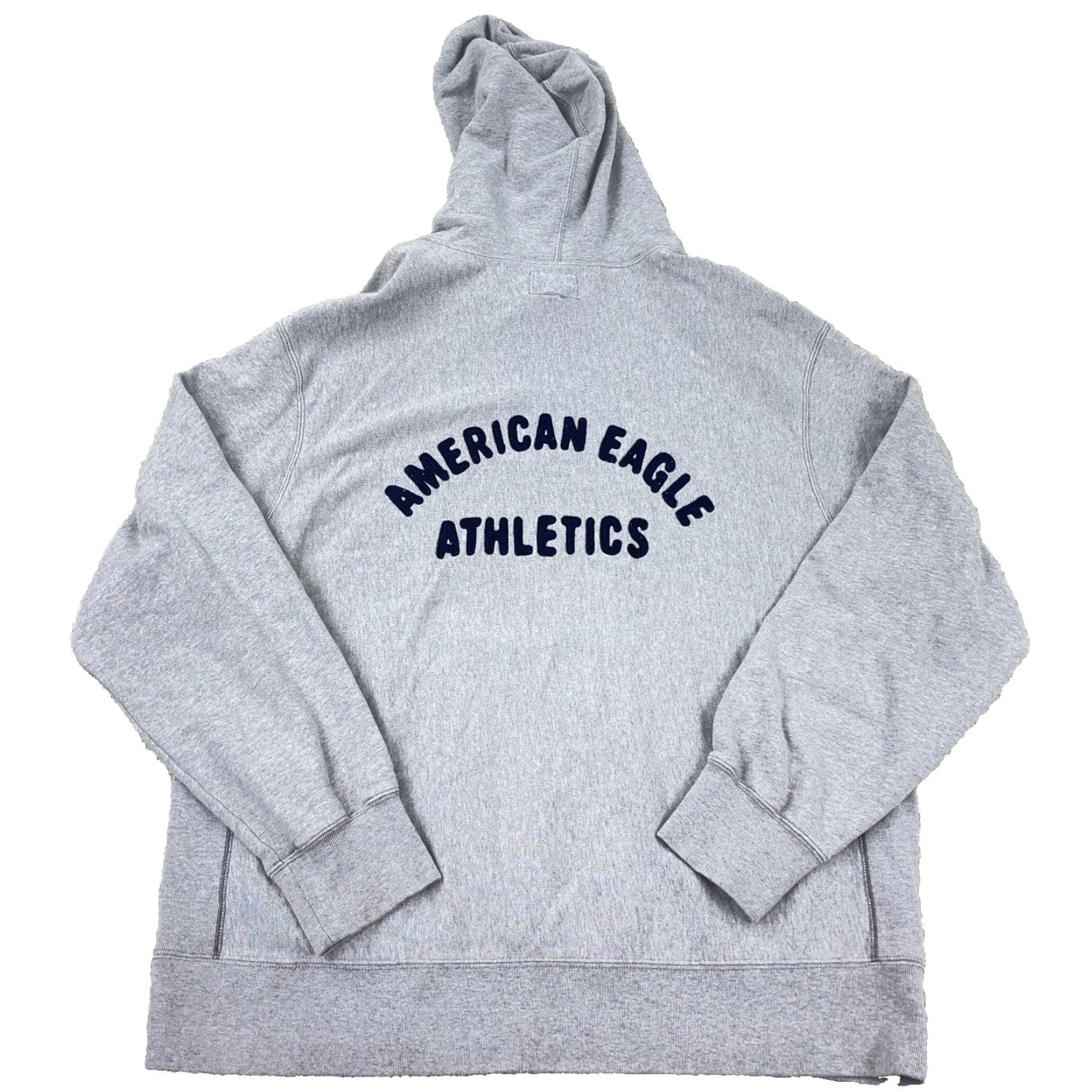 American Eagle Outfitters VINTAGE American Eagle Hoodie Men L Gray Blue Sweatshirt Spellout Grunge Embroidered Logo Pullover Hooded All Seasons Size US L / EU 52-54 / 3 - 2 Thumbnail