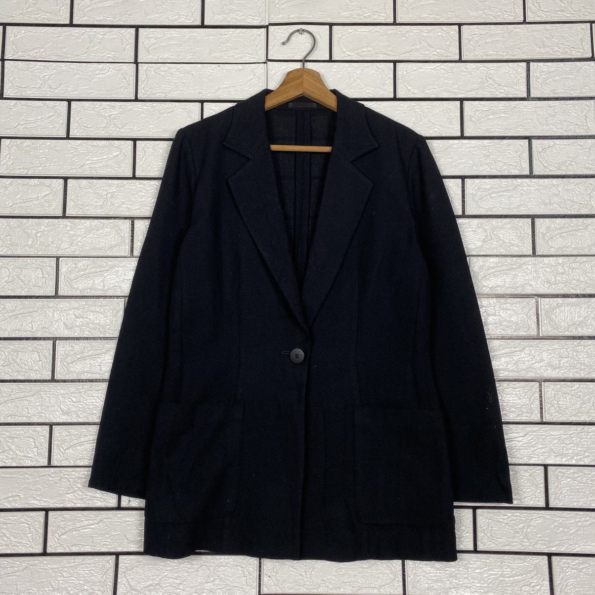 Burberry 📌Rich Black Button Jacket Burberrys Size US XXS / EU 40 - 2 Thumbnail