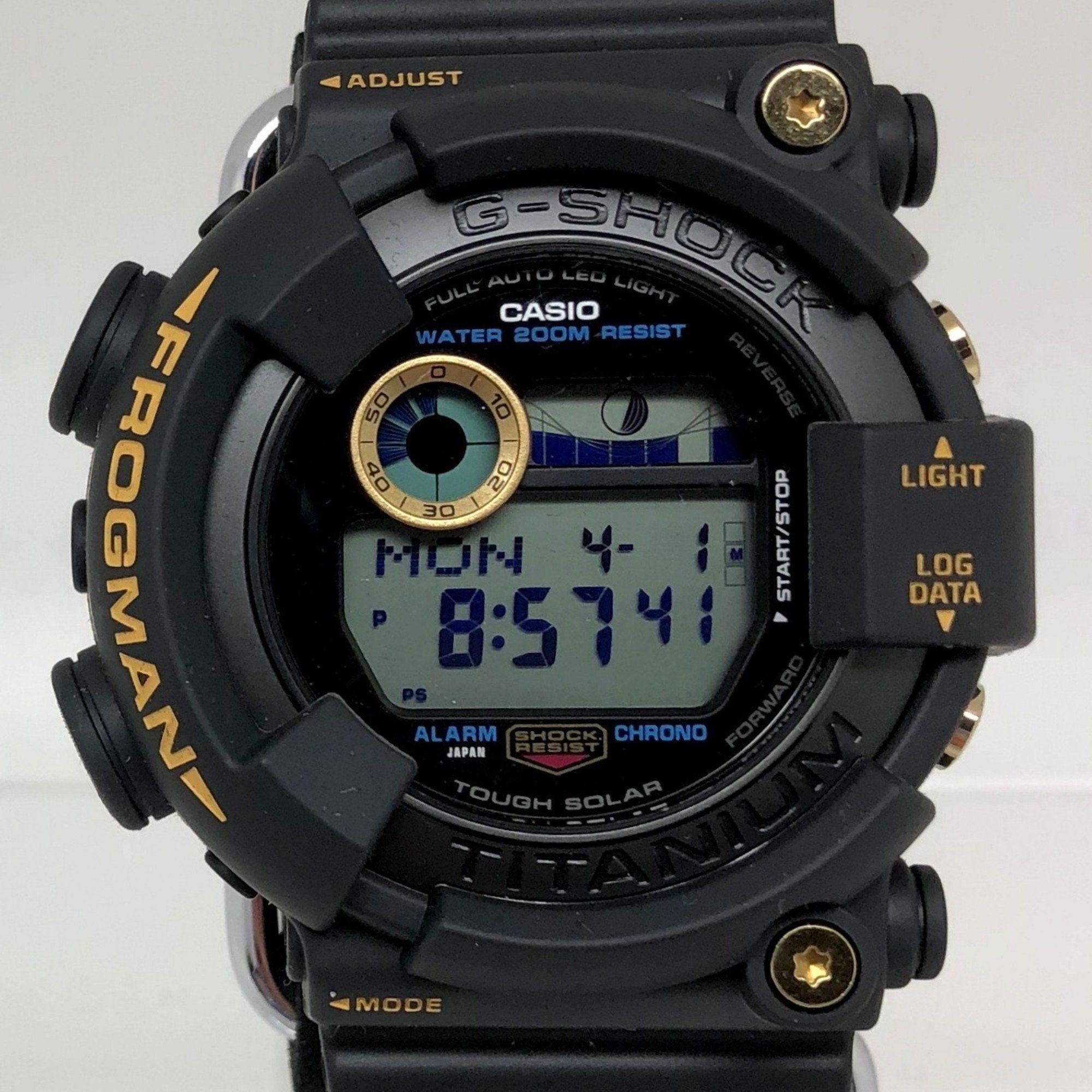 image of Casiog-Shock Watch Gw-8230B-9Ajr Frogman 30Th Anniversary Digital Tough Solar Black Reprint Men's M