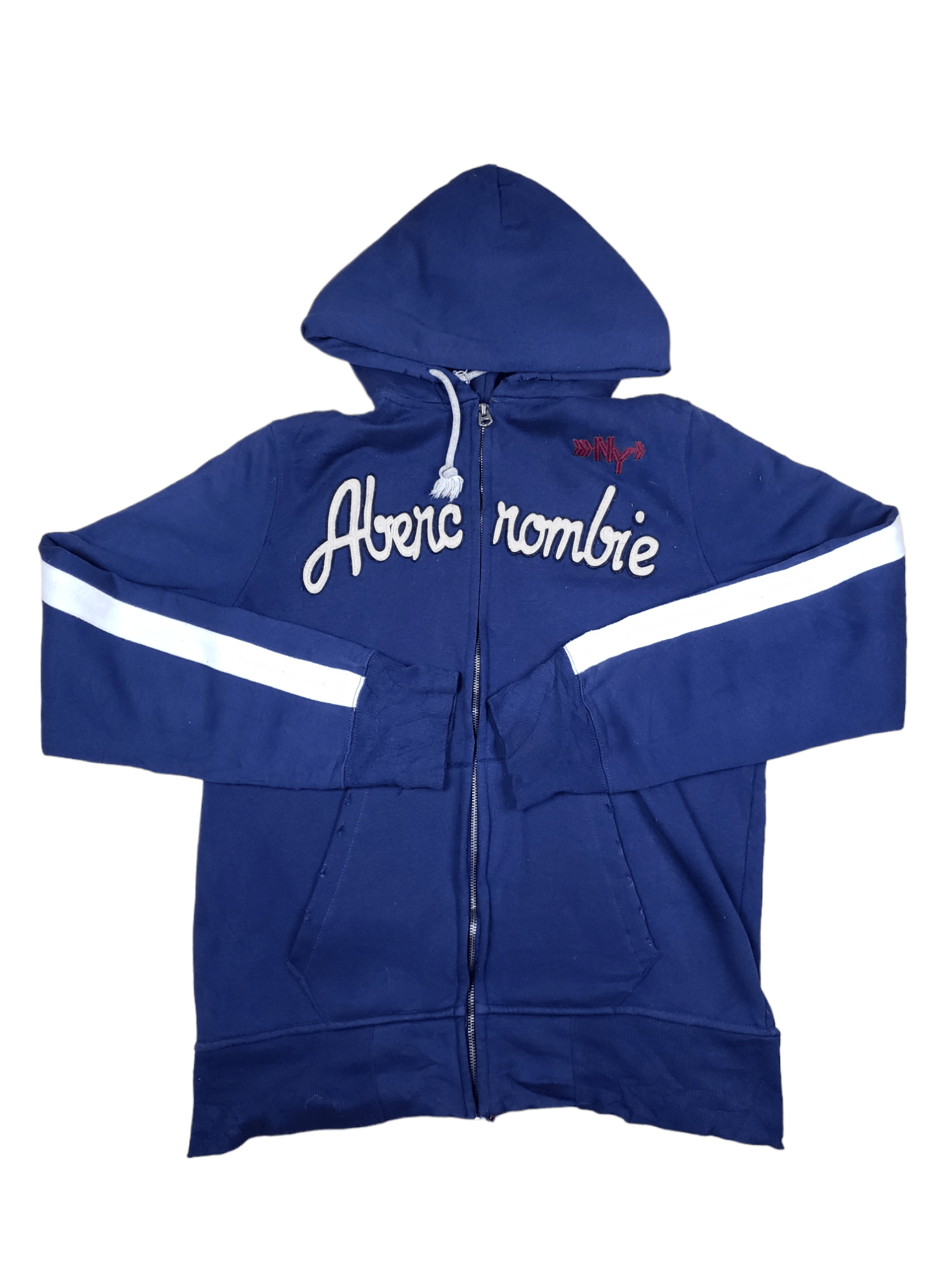 Pre-owned Abercrombie Fitch X Vintage Hoodie Abercrombie & Fitch Hoodies In Blue