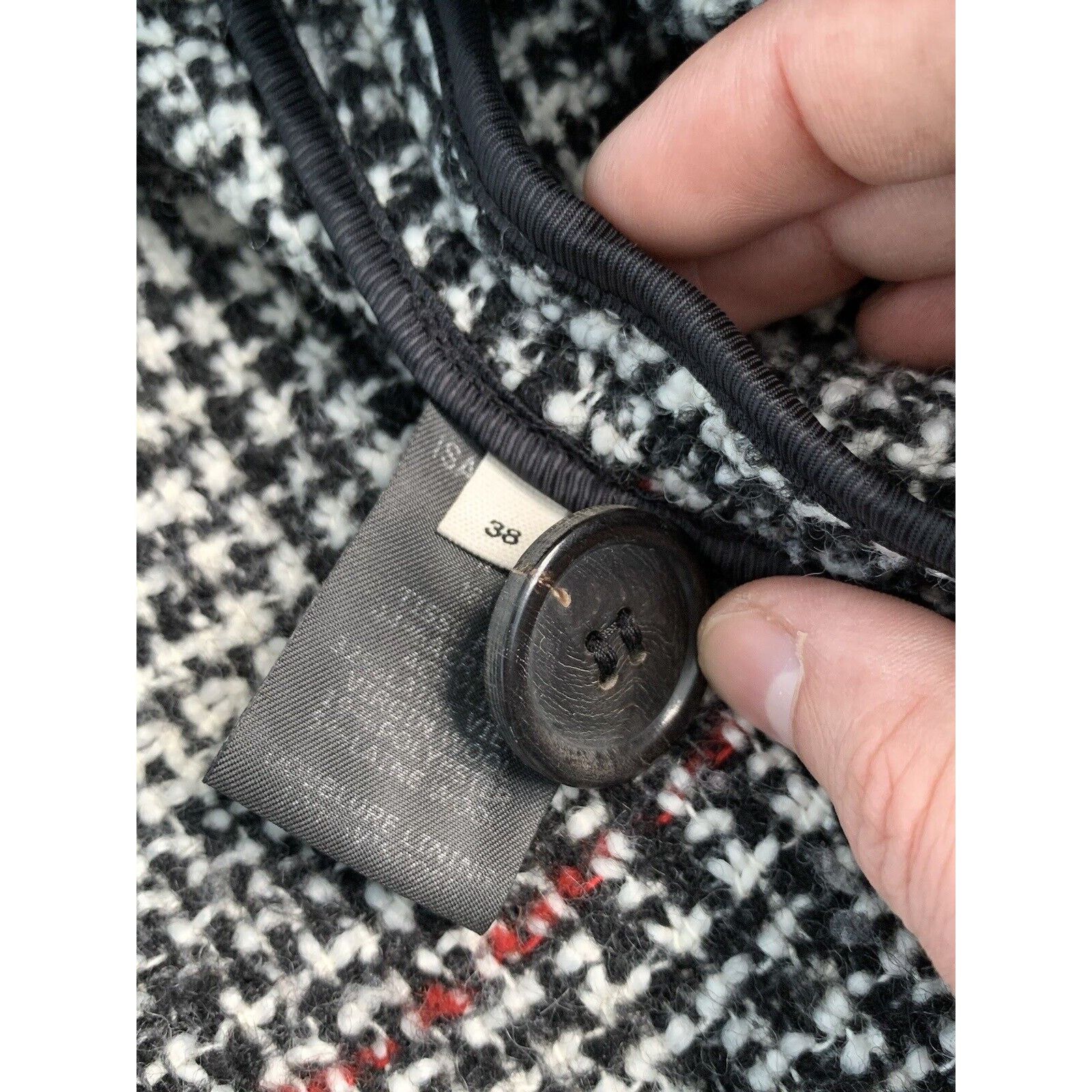 Designer × Isabel Marant Etoile ISABEL MARANT ETOILE Wool Tweed Trench Coat EU 38 UK 10 S-M Size M / US 6-8 / IT 42-44 - 22 Thumbnail