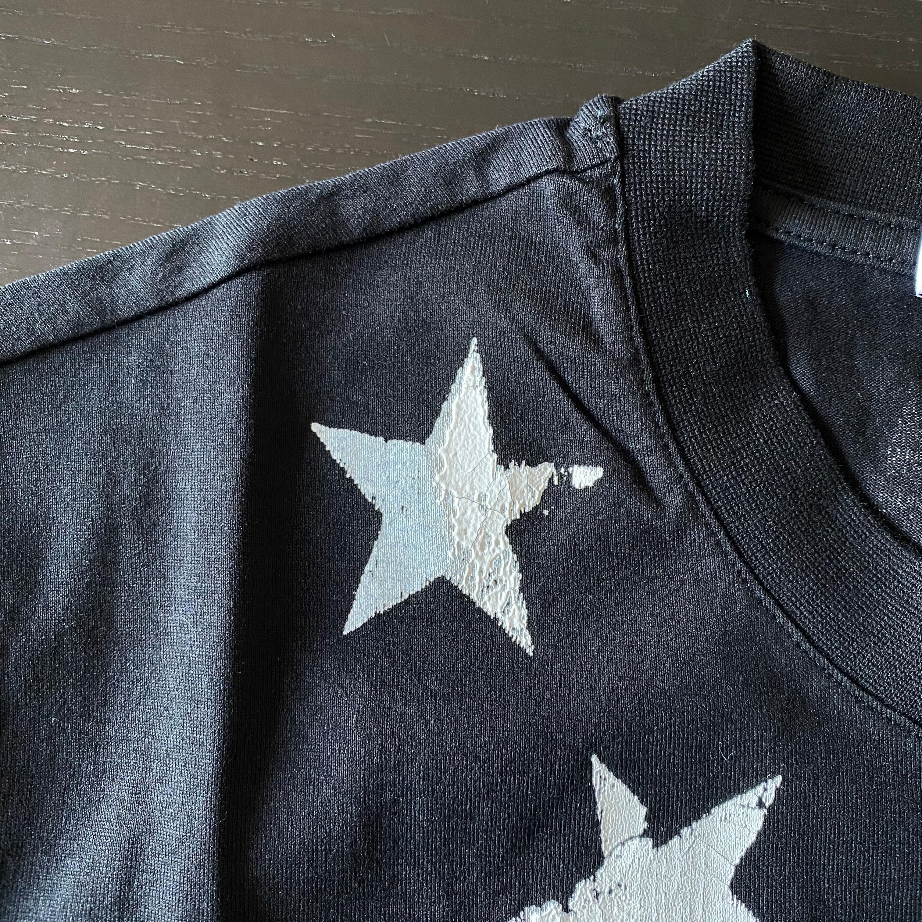 Givenchy Black and White Cracked Stars T-Shirt Size US S / EU 44-46 / 1 - 5 Thumbnail
