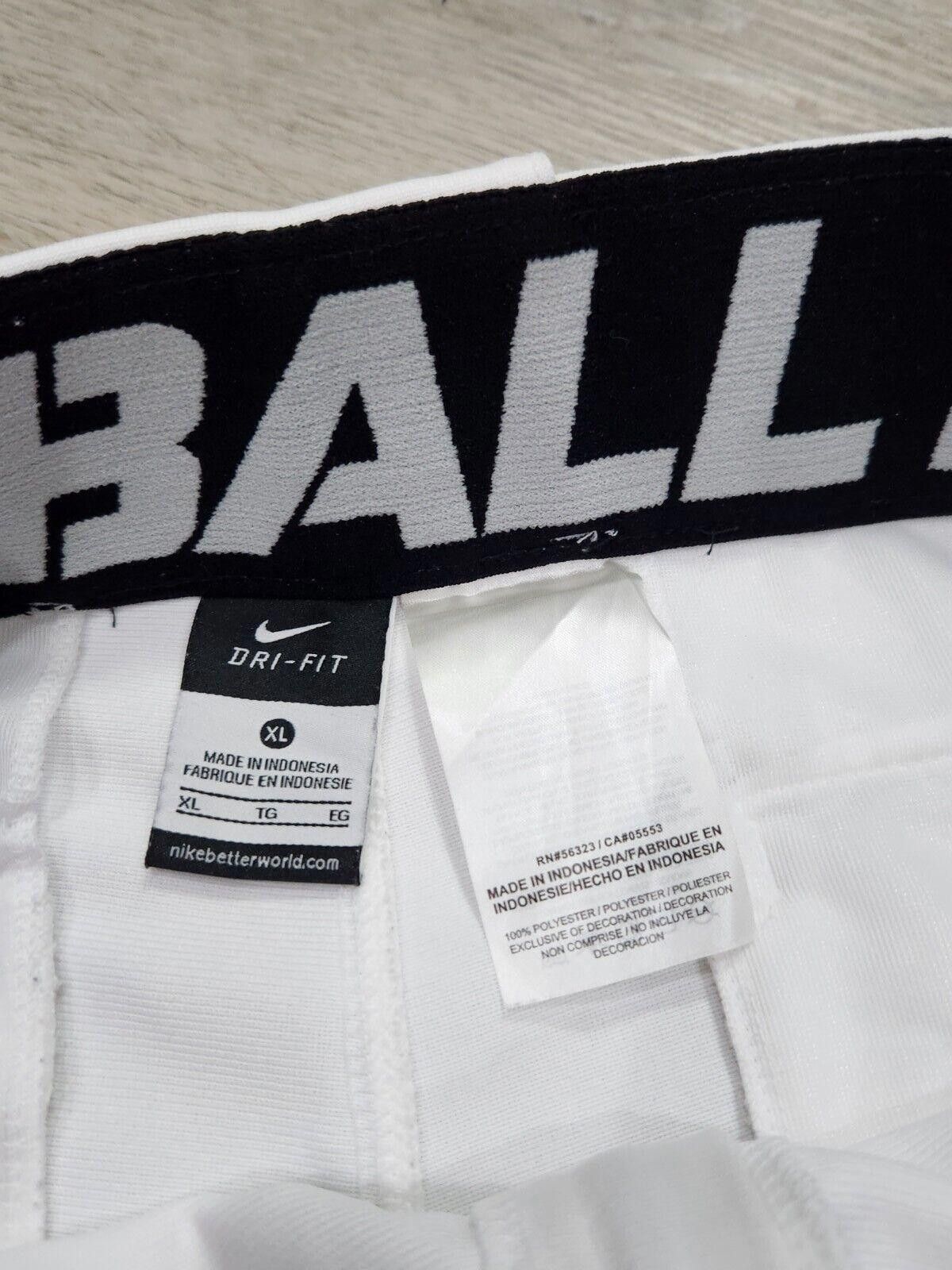 Nike Nike Baseball Pants Extra Large White Tapered XL dri fit Size ONE SIZE - 4 Thumbnail