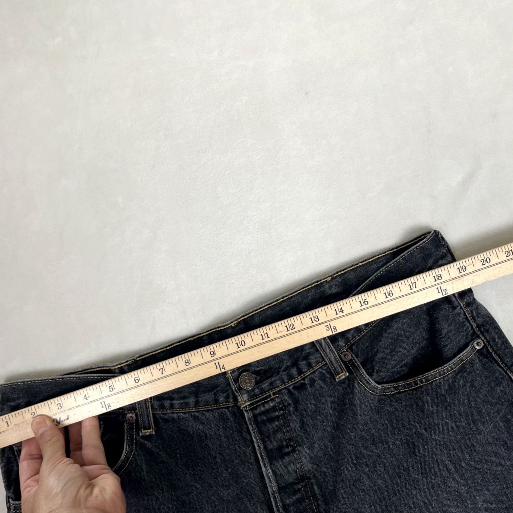 Levi's VINTAGE Levi's 501 Black Jeans Size 38x29 Grunge Y2K Size US 38 / EU 54 - 3 Thumbnail