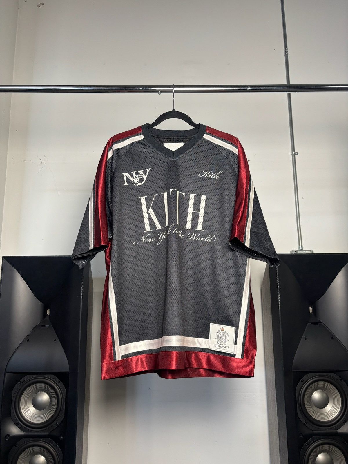 Kith KITH Mesh Leon Jersey “Black” Size US XL / EU 56 / 4 - 1 Thumbnail