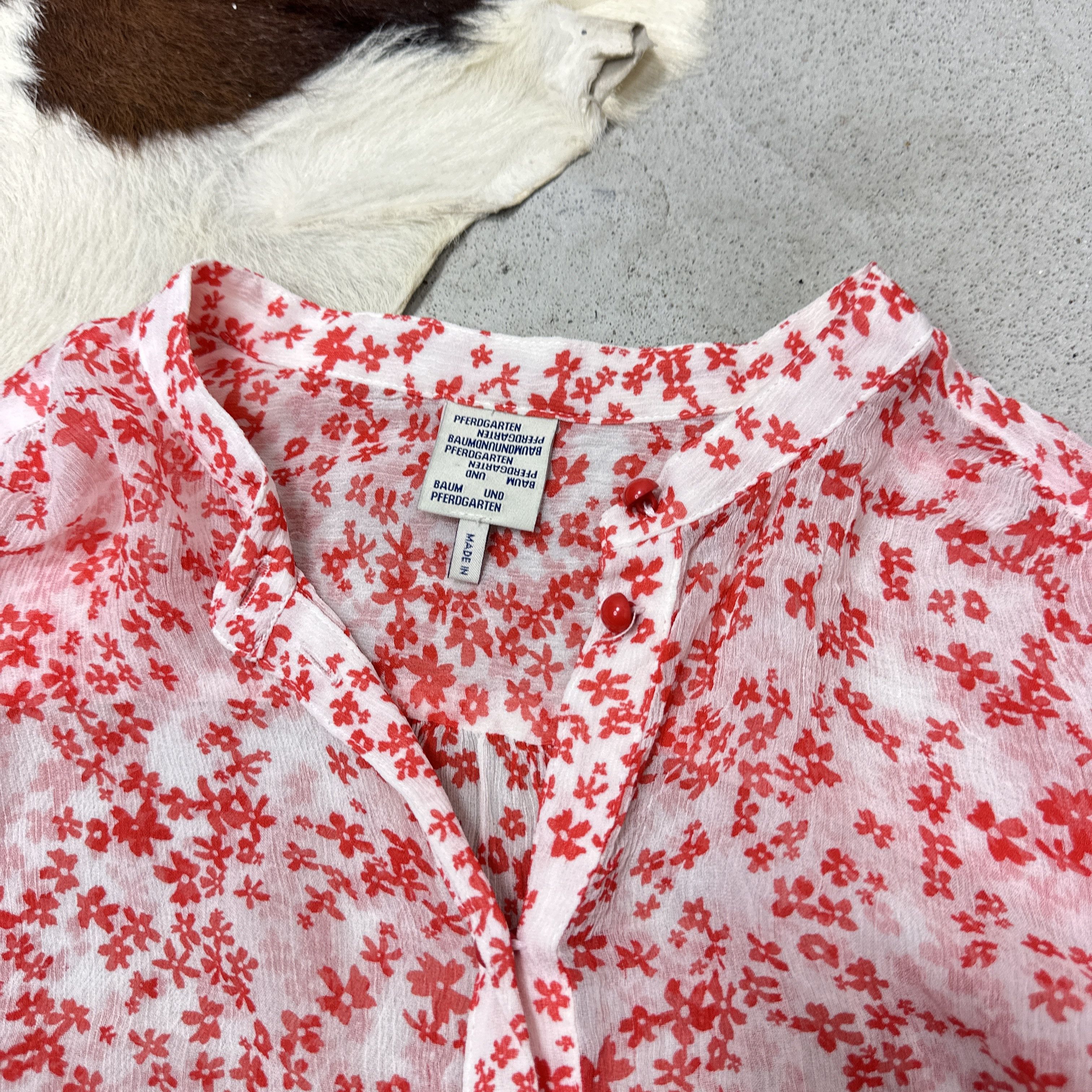 Baum und Pferdgarten Vintage Baum und Pferdgarten Sheer Mesh Flower Shirt Y2K Size M / US 6-8 / IT 42-44 - 3 Thumbnail