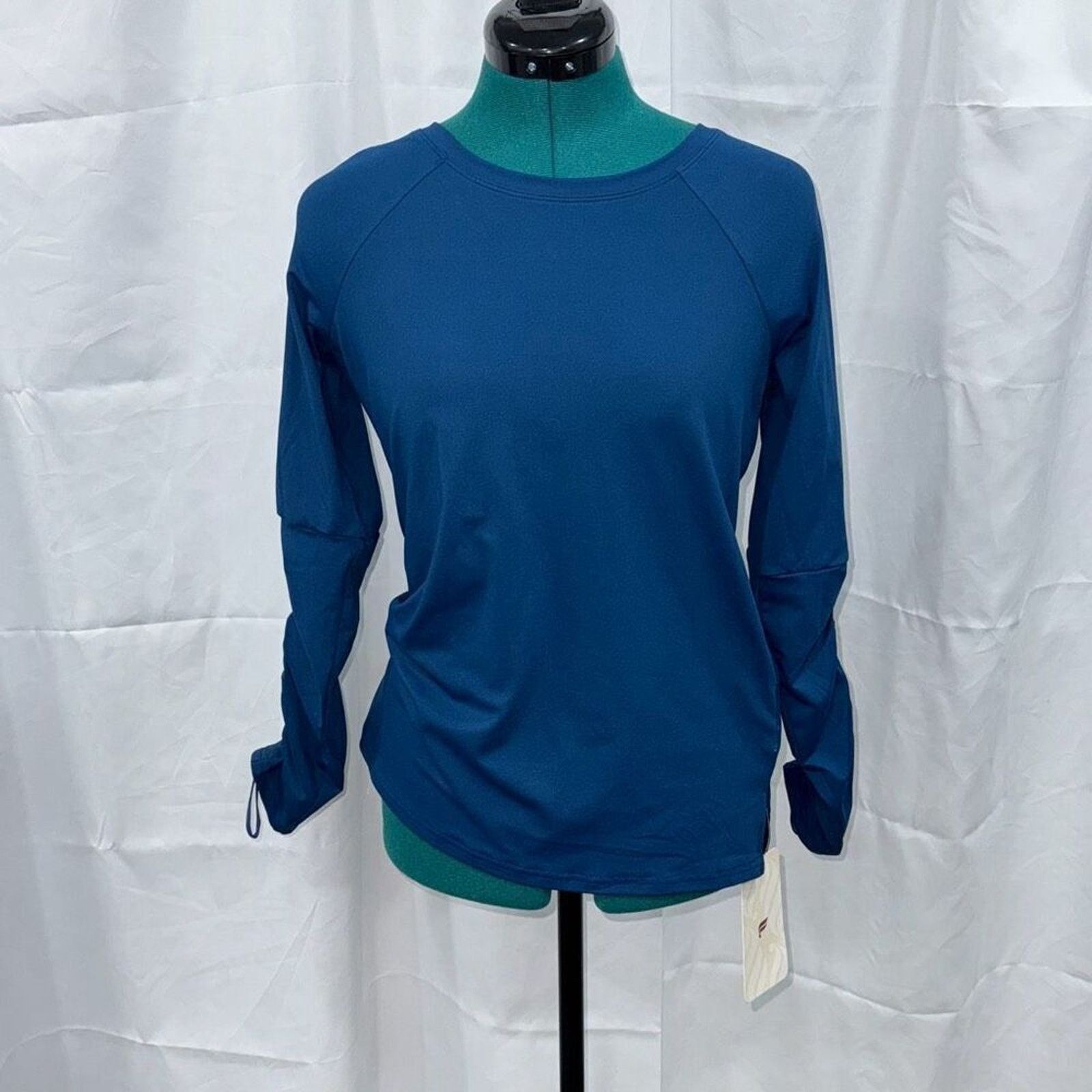 Fabletics Fabletics Blue Cashel Long Sleeve Workout Top | Sz S, NWT Size S / US 4 / IT 40 - 2 Thumbnail