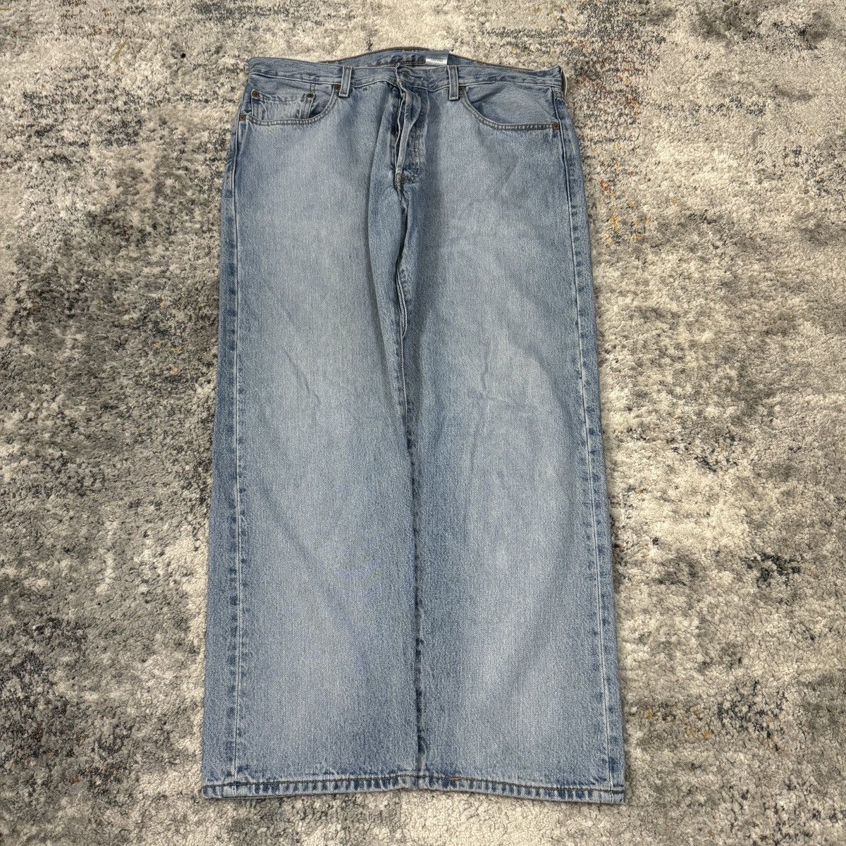 Levi's × StraightFaded × Vintage Vintage 90s Levi’s 501 light wash baggy jeans Size US 38 / EU 54 - 2 Thumbnail