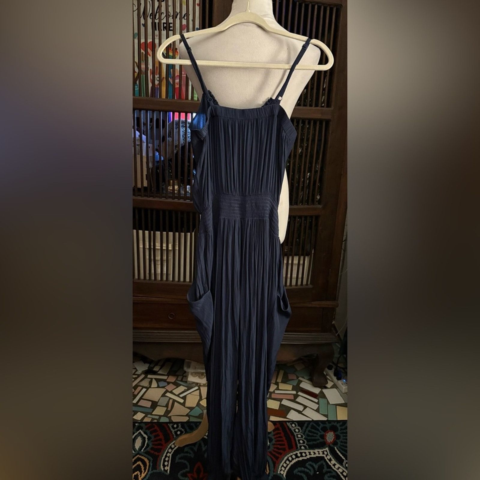 Ramy Brook Ramy Brook- Blue Ivy Satin Jogger Jumpsuit-M $395 retail Size 28" / US 6 / IT 42 - 4 Thumbnail