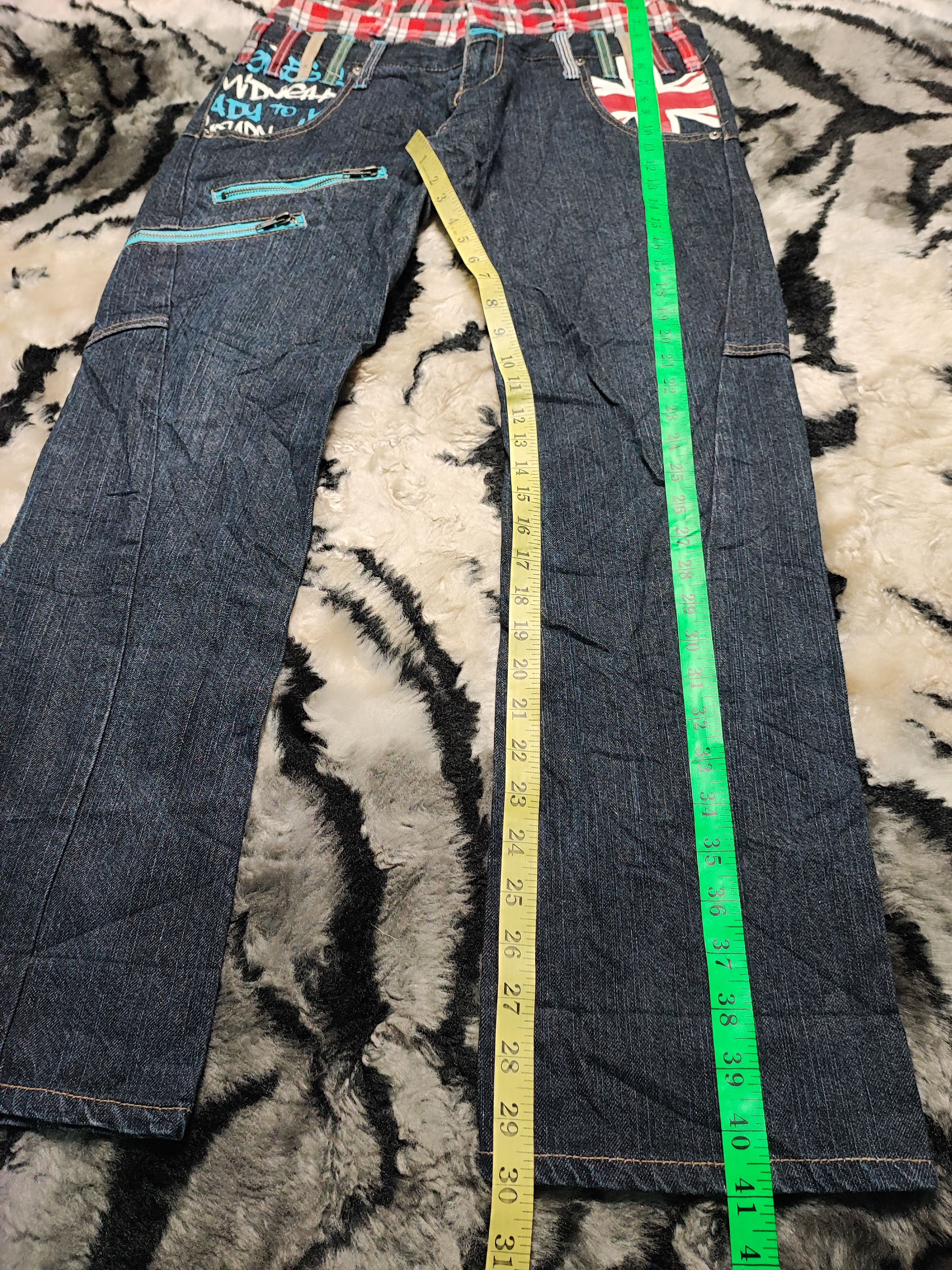 Japanese Brand CRAZY VINTAGE DOUBLE WAIST UNITED KINGDOM FLAG Size US 30 / EU 46 - 3 Thumbnail