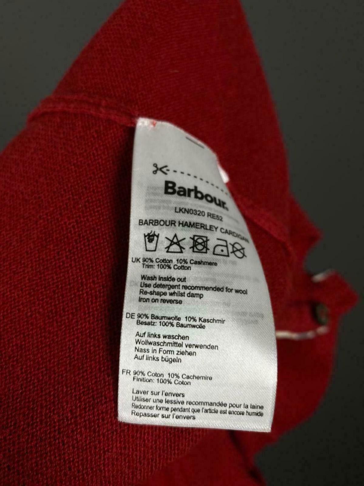 Barbour Barbour Summer Tartan Red Cashmere Cardigan Jumper Size 14 Size XL / US 12-14 / IT 48-50 - 12 Thumbnail