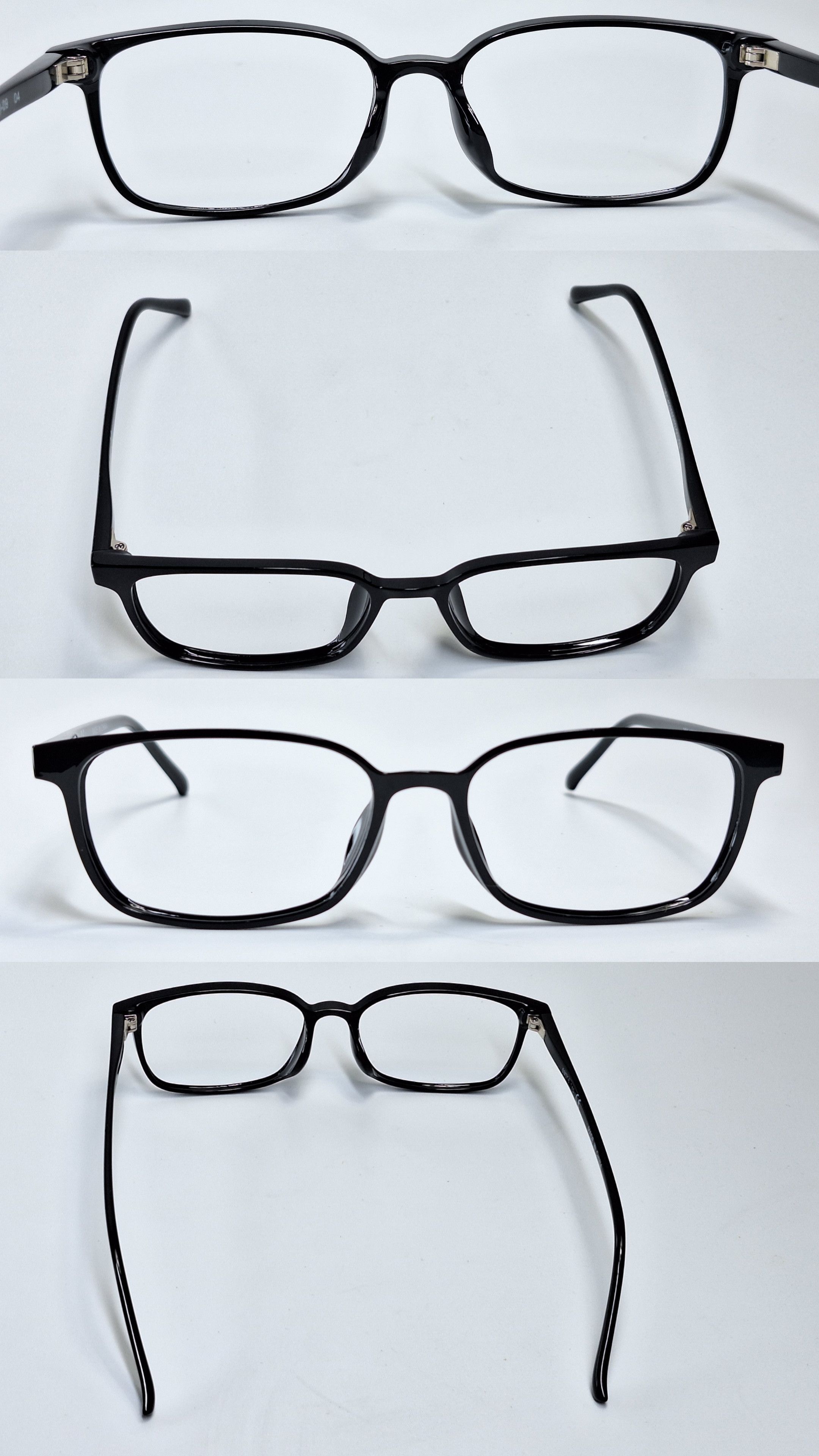 Uniqlo Uniqlo Square Ultra Light Frame 361-423505 8g Black Y2K Size ONE SIZE - 4 Thumbnail