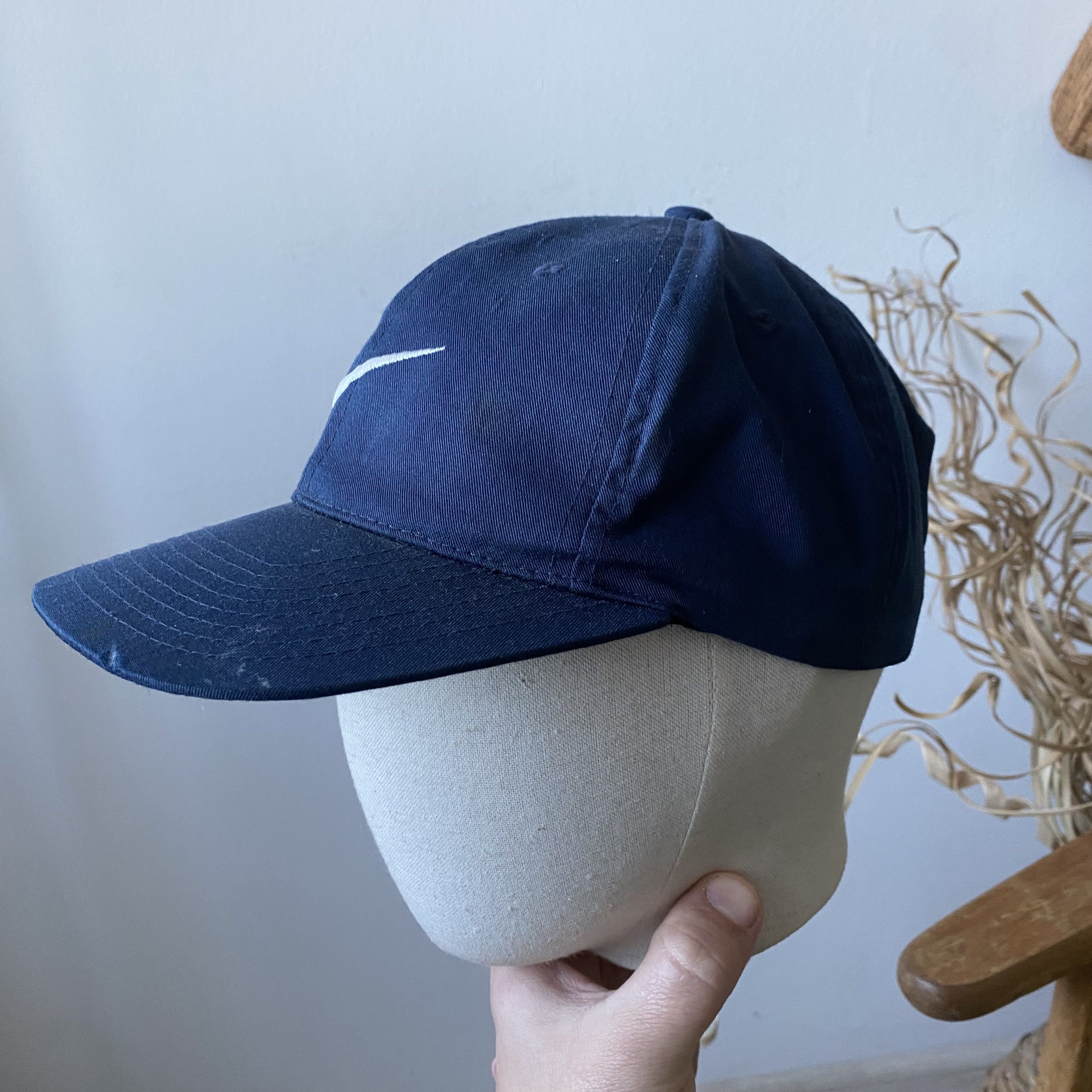 Nike 💙 Vintage 90s Nike Cap Center logo Dad Hat Size ONE SIZE - 2 Thumbnail