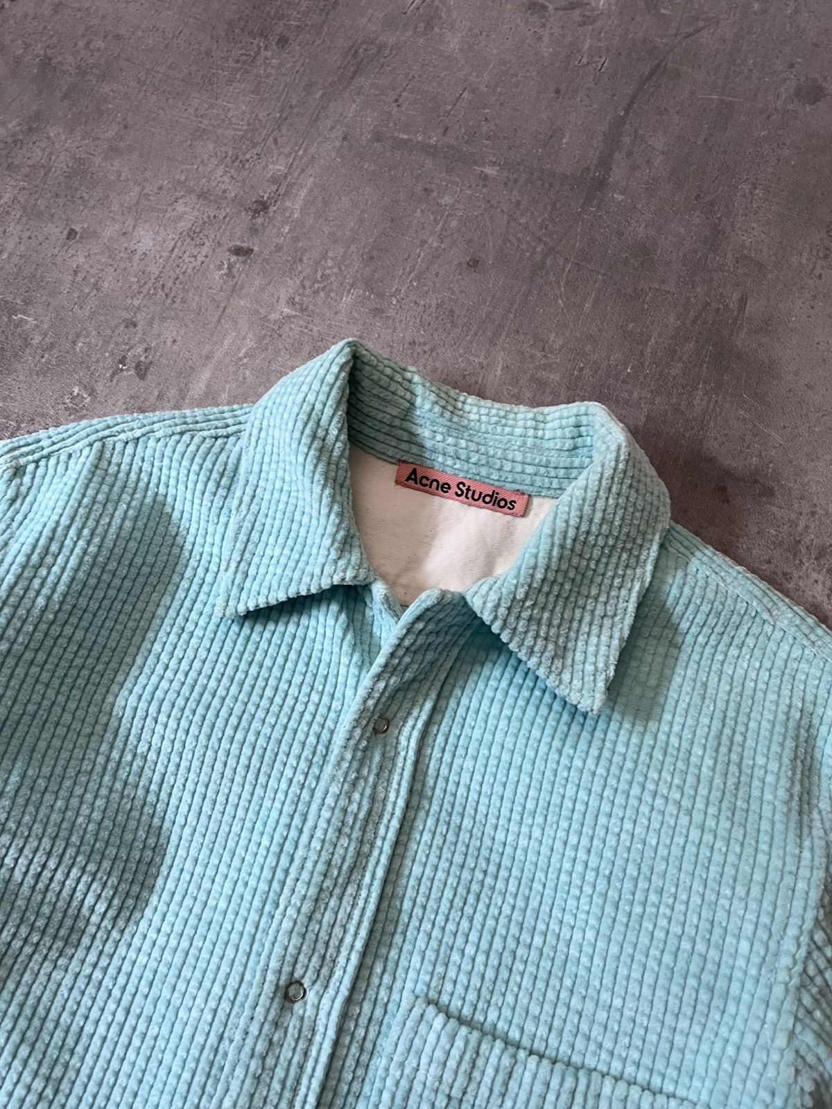Acne Studios Acne Studios Corduroy mint cotton overshirt light jacket Size US M / EU 48-50 / 2 - 4 Thumbnail