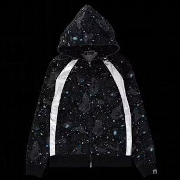 Bape Space Camo Raglan Full Zip Hoodie (2016) Size US XL / EU 56 / 4 - 3 Thumbnail