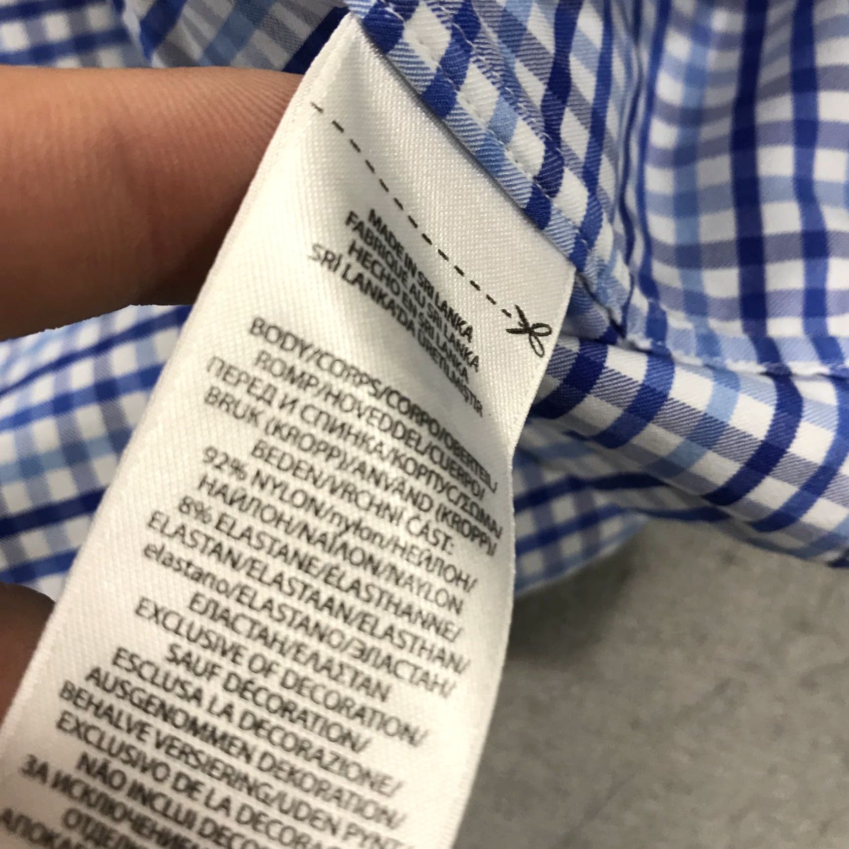 Ralph Lauren Ralph Lauren Shirt Mens 3XLT Tall Blue Check Performance Stretch Casual Button Up Shirt Size US XXL / EU 58 / 5 - 6 Thumbnail