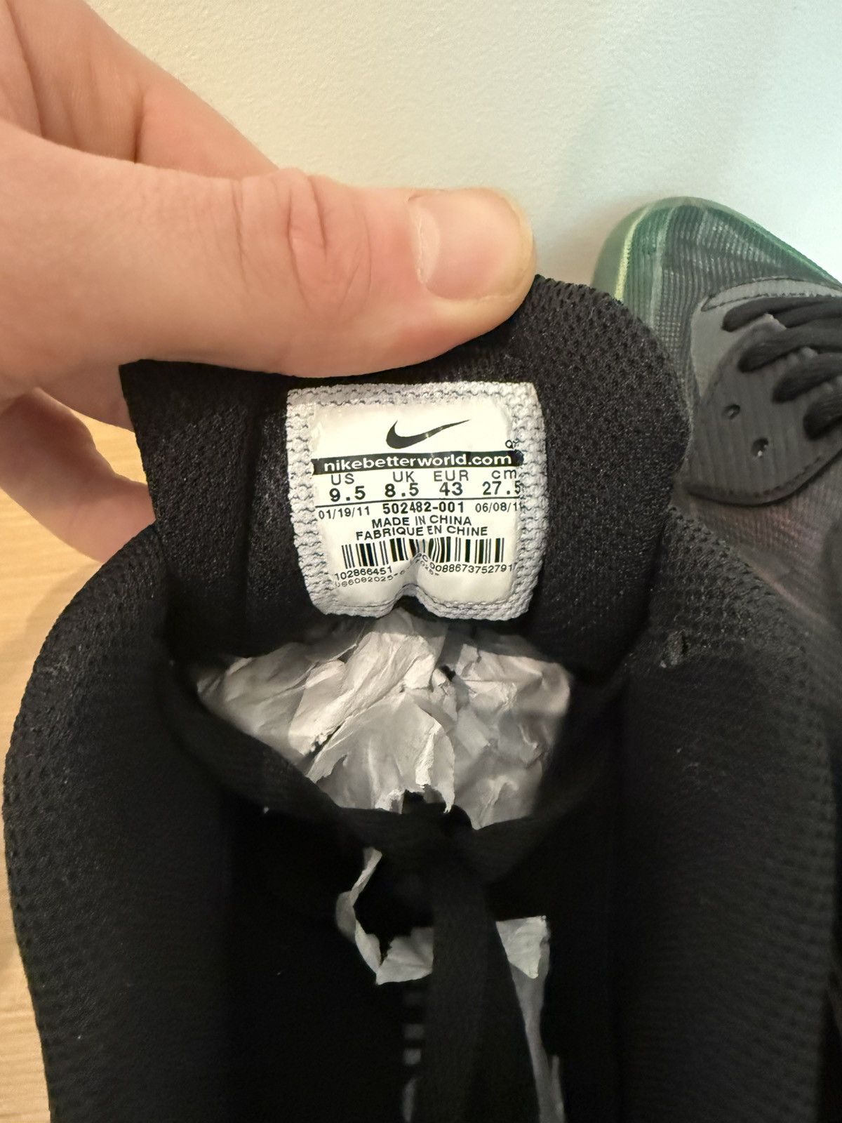 Nike Nike x Hurley Airmax 90 Phantom 4D Size US 9.5 / EU 42-43 - 6 Thumbnail