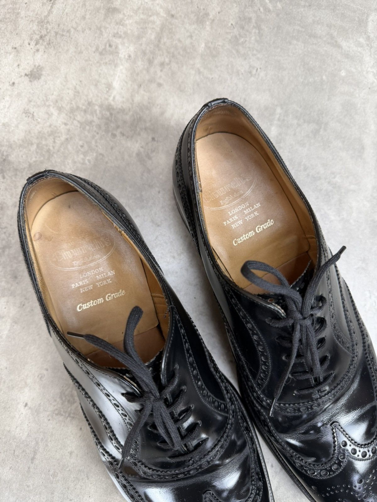 Church's Church’s Custom Grade Black Wingtip Brogue Oxford UK 8.5 Size US 9.5 / EU 42-43 - 9 Thumbnail