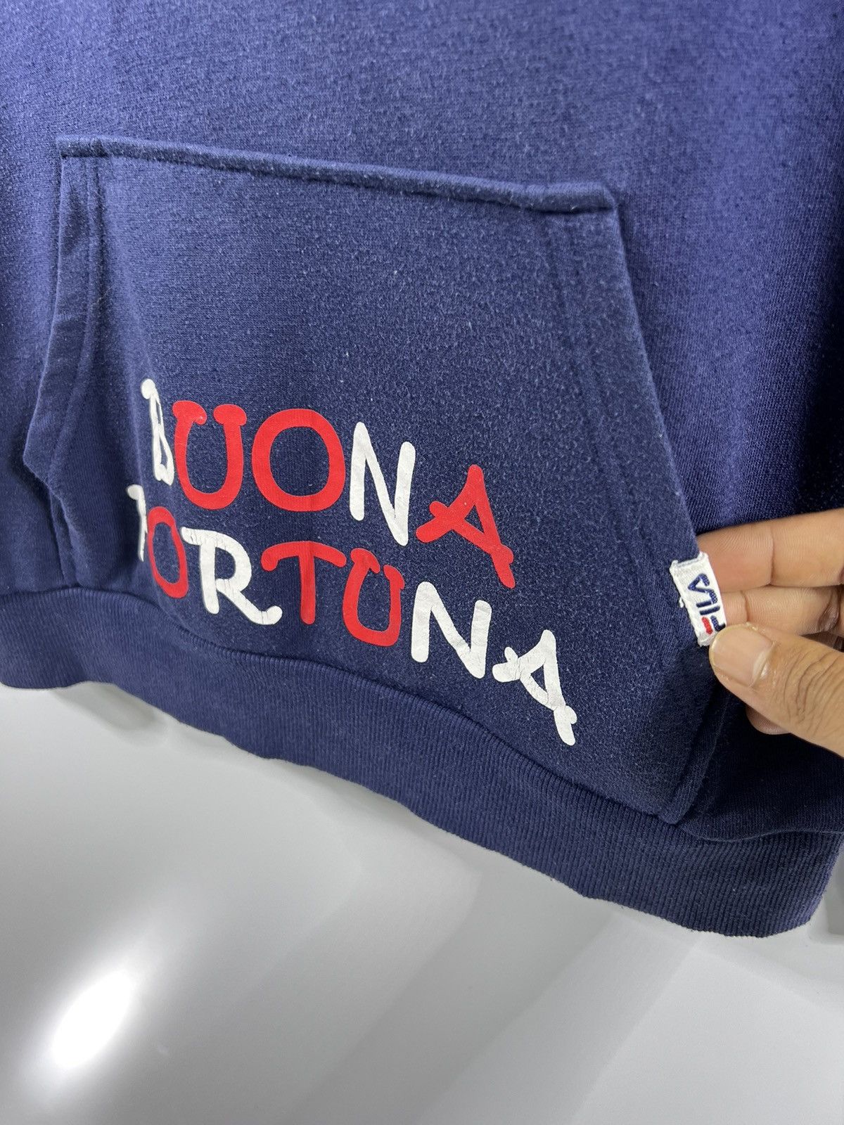 Fila 🔥 Fila Buona Fortuna ITALY Streetwear Sweat hoodie - 160 Size US S / EU 44-46 / 1 - 4 Thumbnail