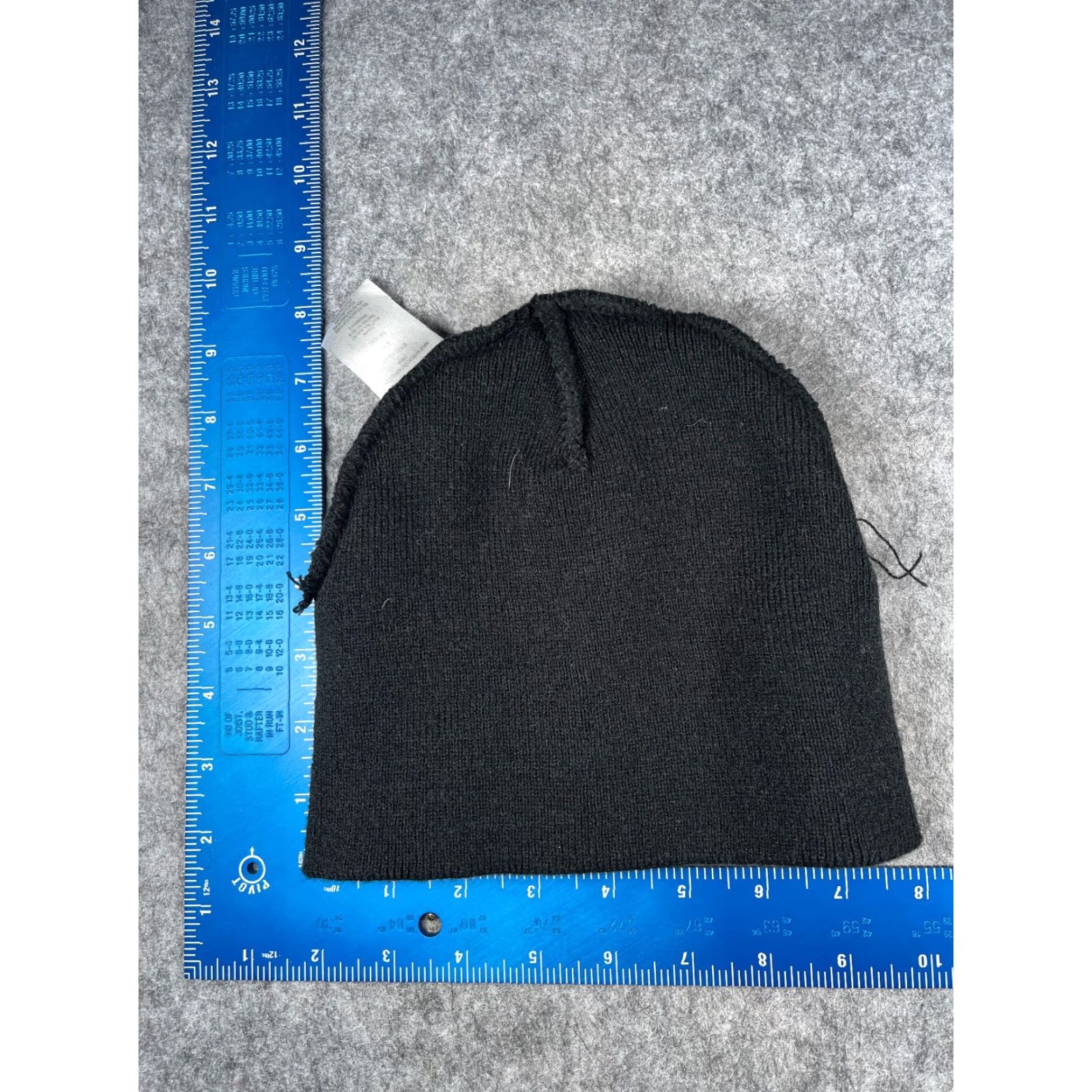 Vintage Interknit Int. Beanie Toque Adult 8-18 Black Yellow Knit 100% Acrylic Ski Hat/Cap Unisex Adults Beanie Winter Outdoor Ski Mens Womens Size ONE SIZE - 4 Thumbnail
