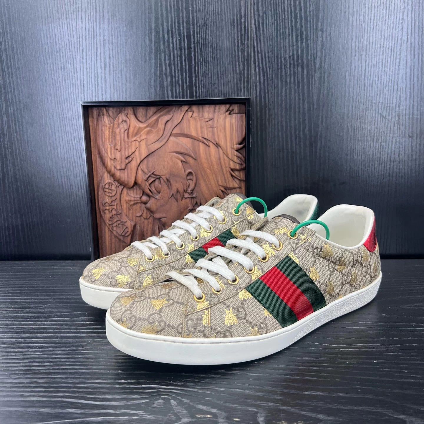 Gucci Gucci Ace Full Print Bee Embroidered Sneaker 43 Size US 10 / EU 43 - 1 Thumbnail